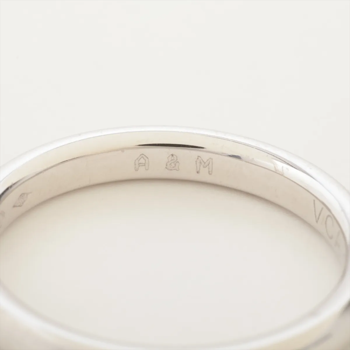 Infini Ring, Pt950, 5.2g, Size 52, Initials, BL69847, Dents — view 5