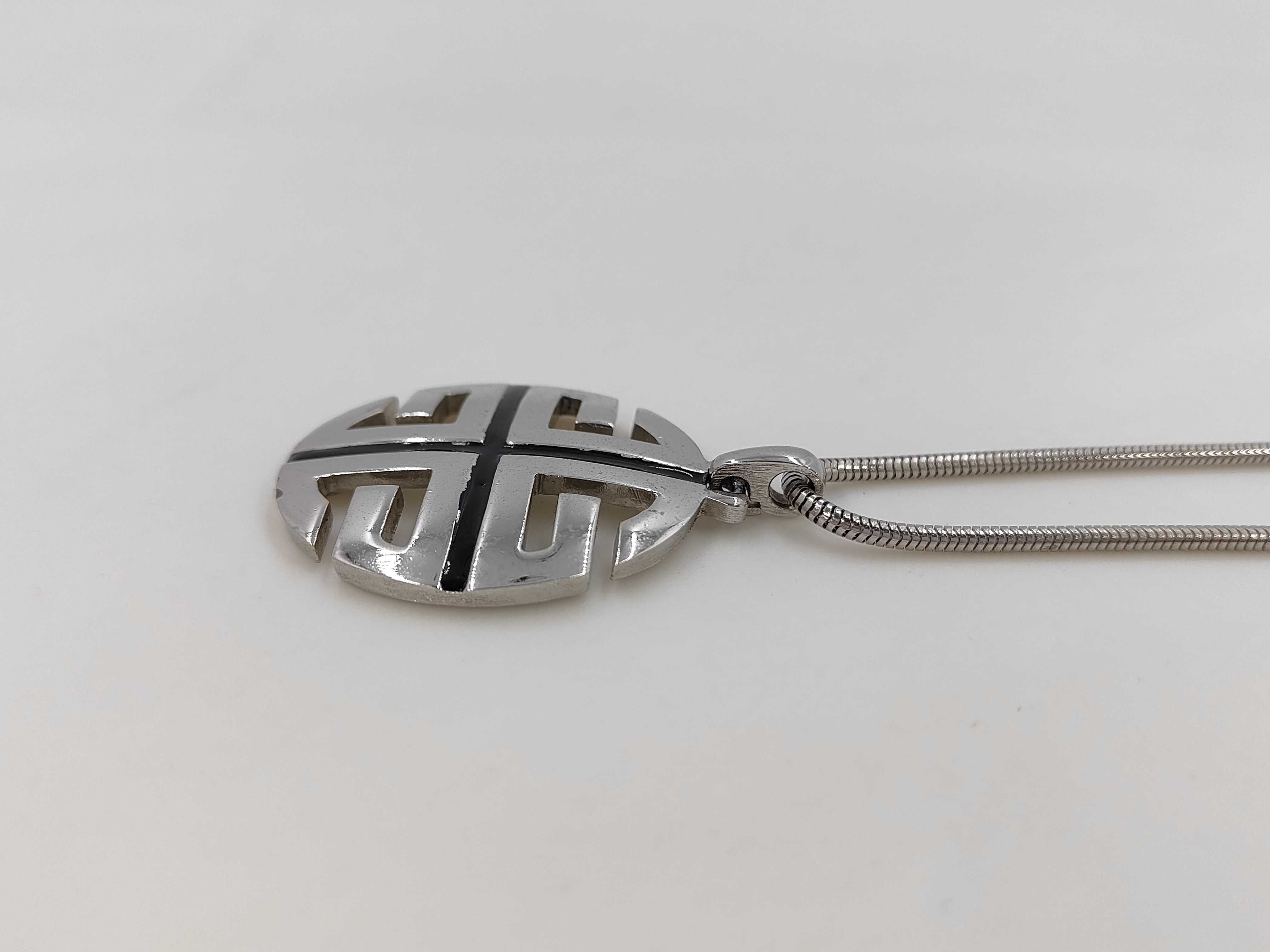 Logo Circle Silver NC Necklace — view 2
