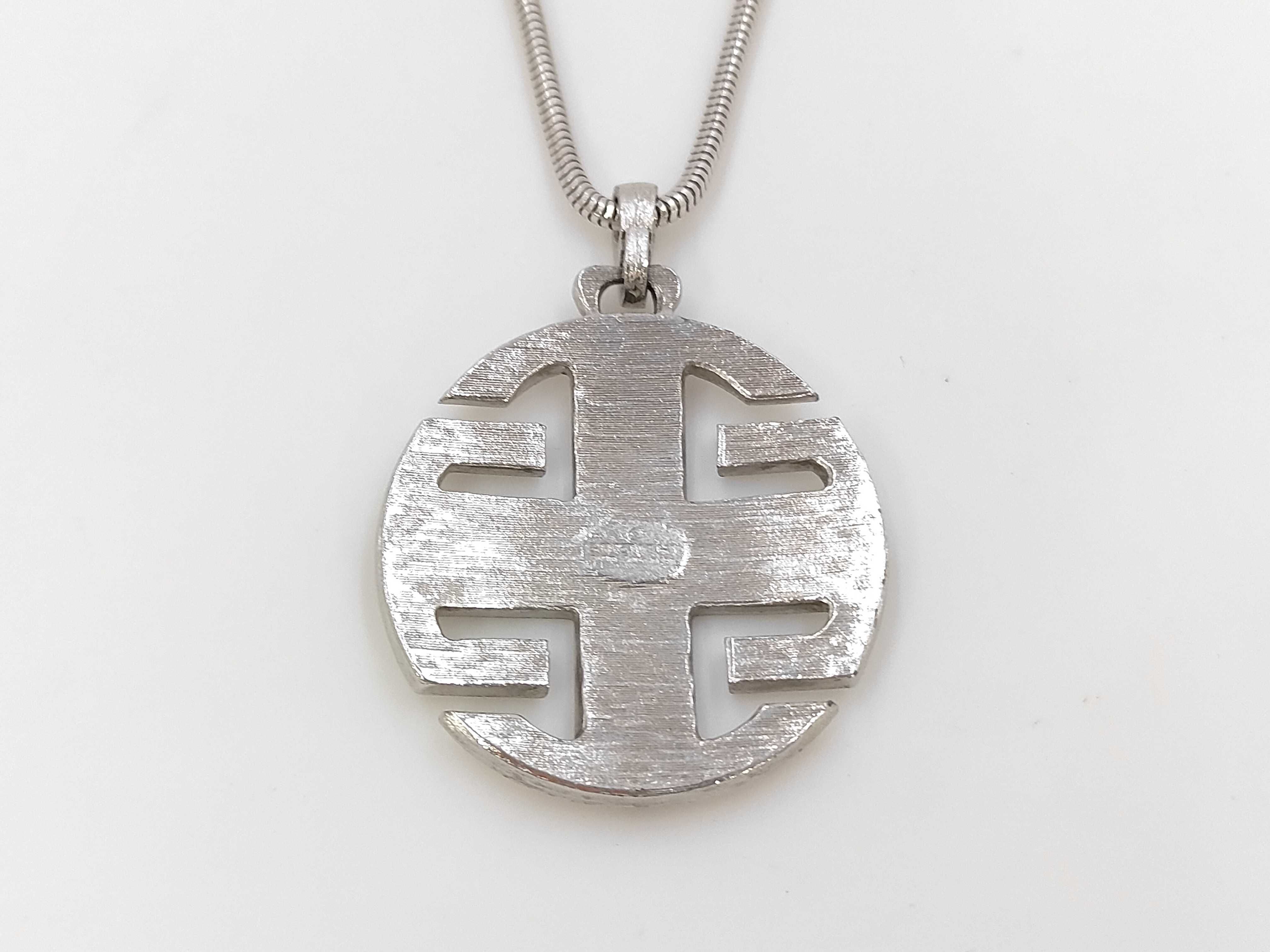Logo Circle Silver NC Necklace — view 4