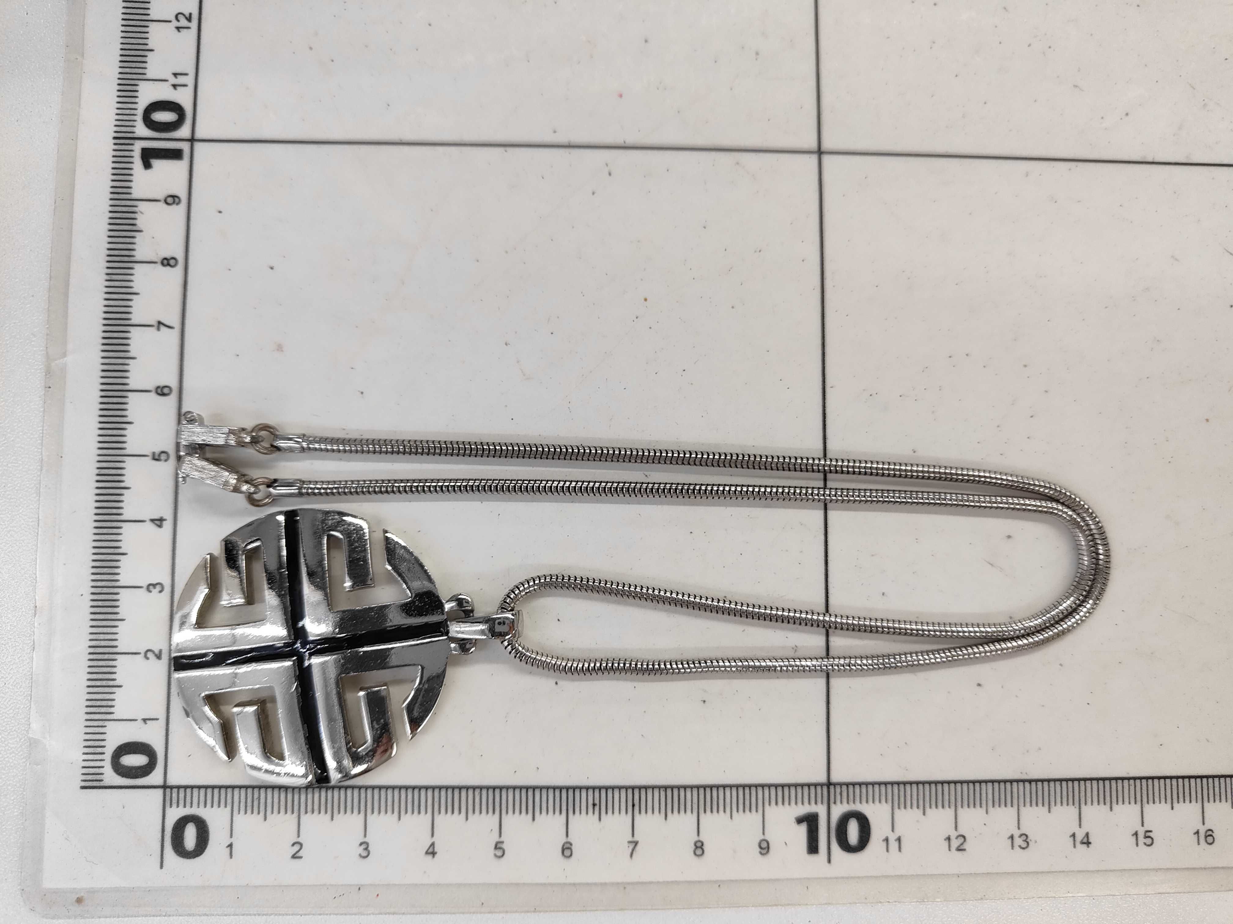 Logo Circle Silver NC Necklace — view 6