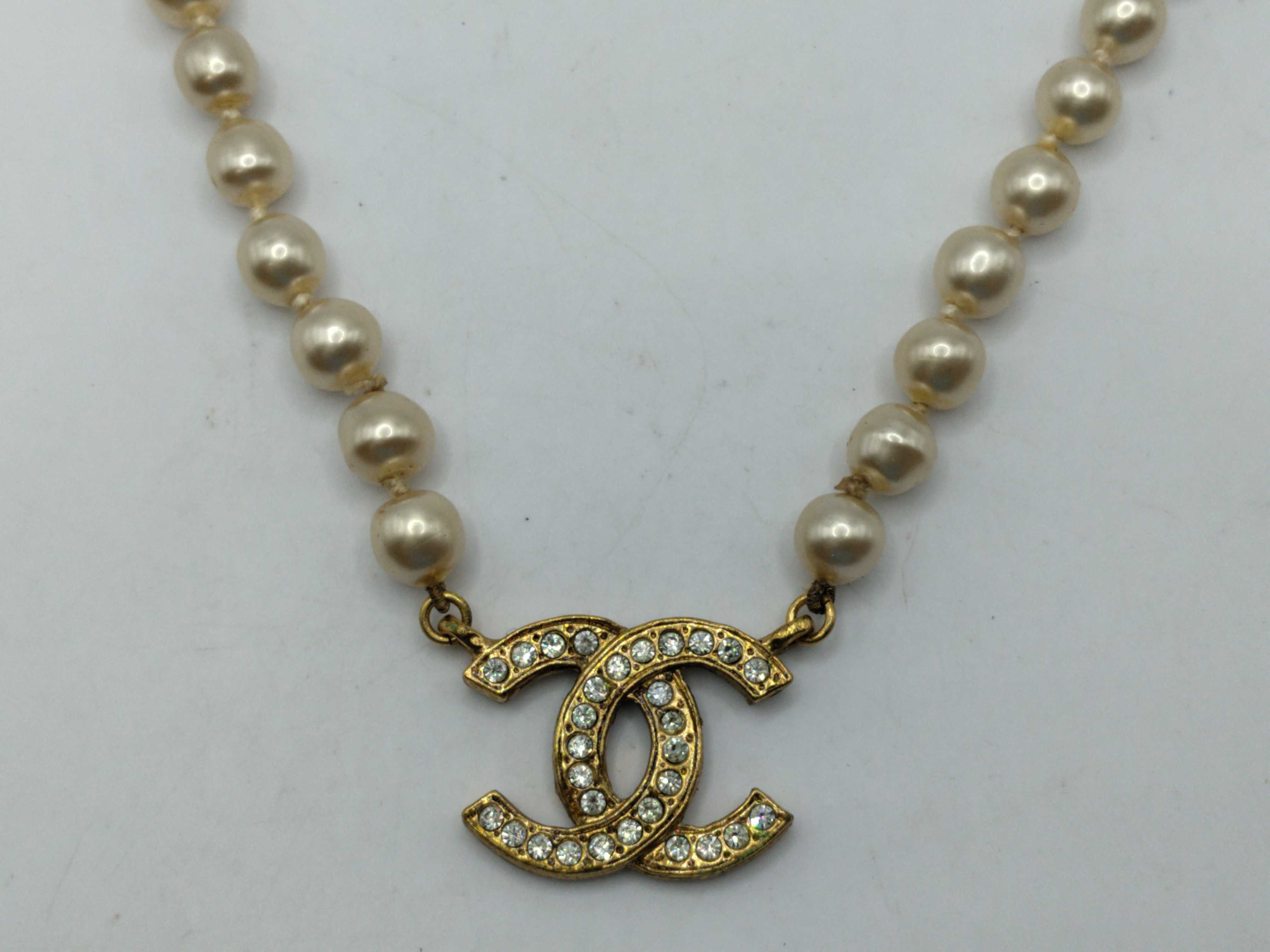 Coco Mark Pearl Necklace — view 2