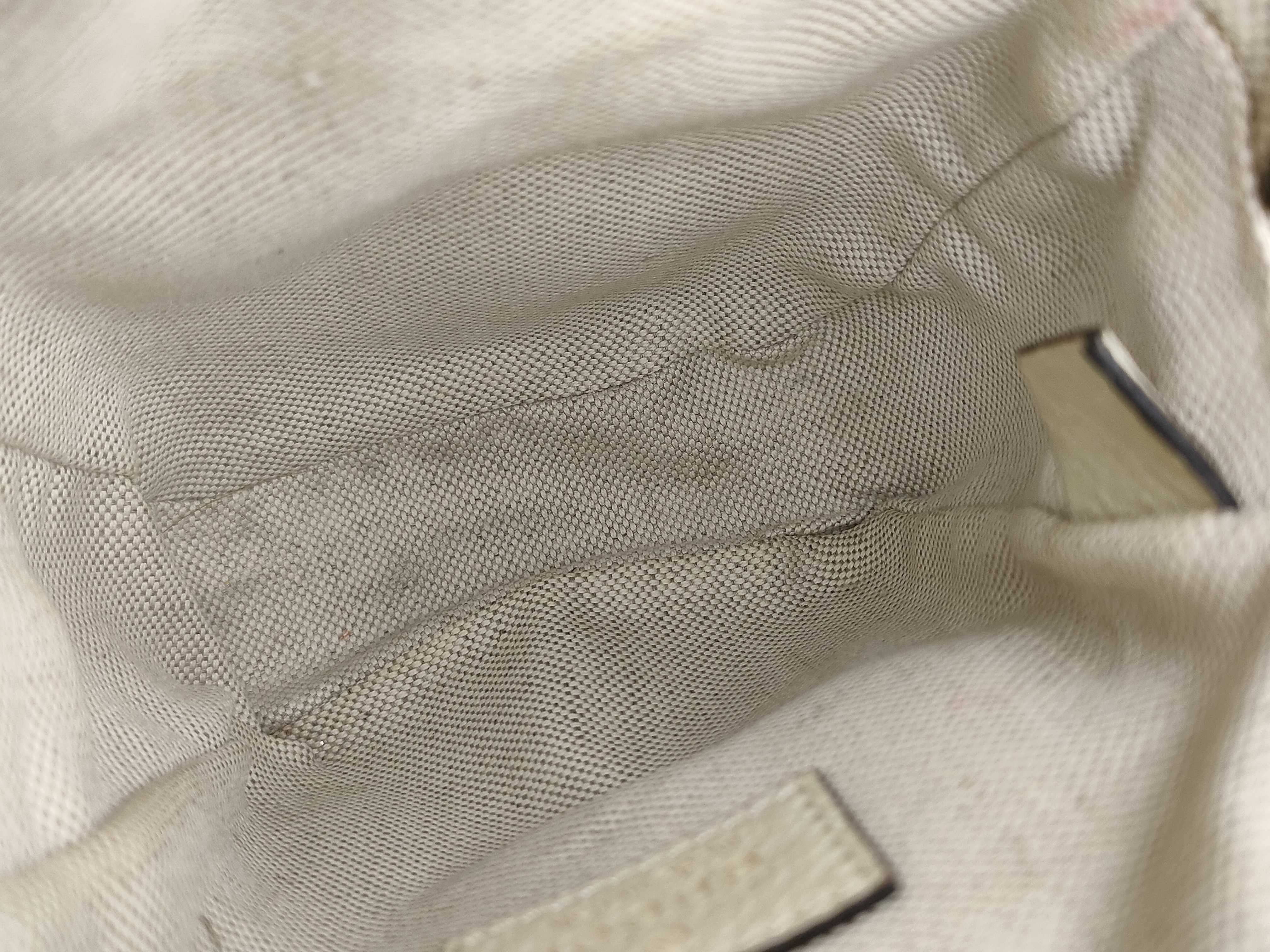 GG Supreme PH- GG Supreme Monogram Web Mini Double Zip Messenger Bag White Canvas Shoulder Bag — view 11