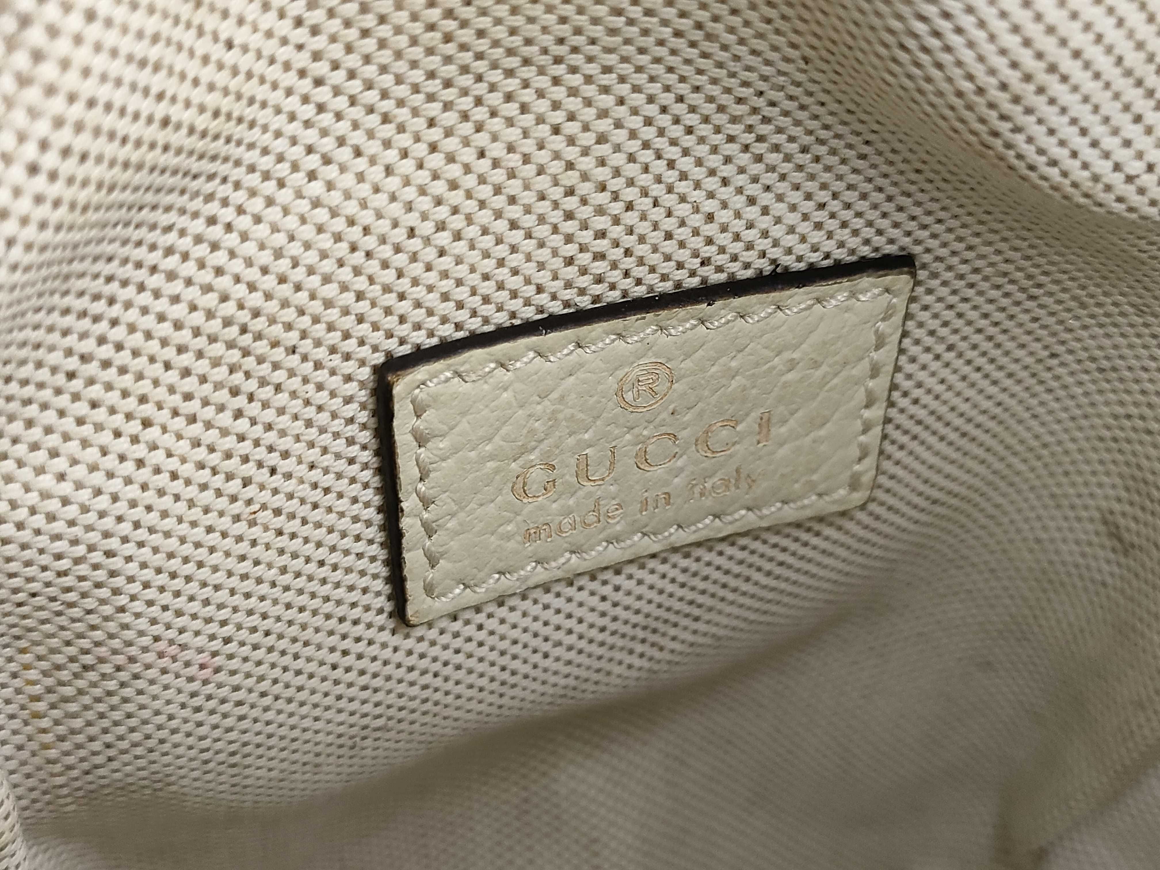 GG Supreme PH- GG Supreme Monogram Web Mini Double Zip Messenger Bag White Canvas Shoulder Bag — view 12