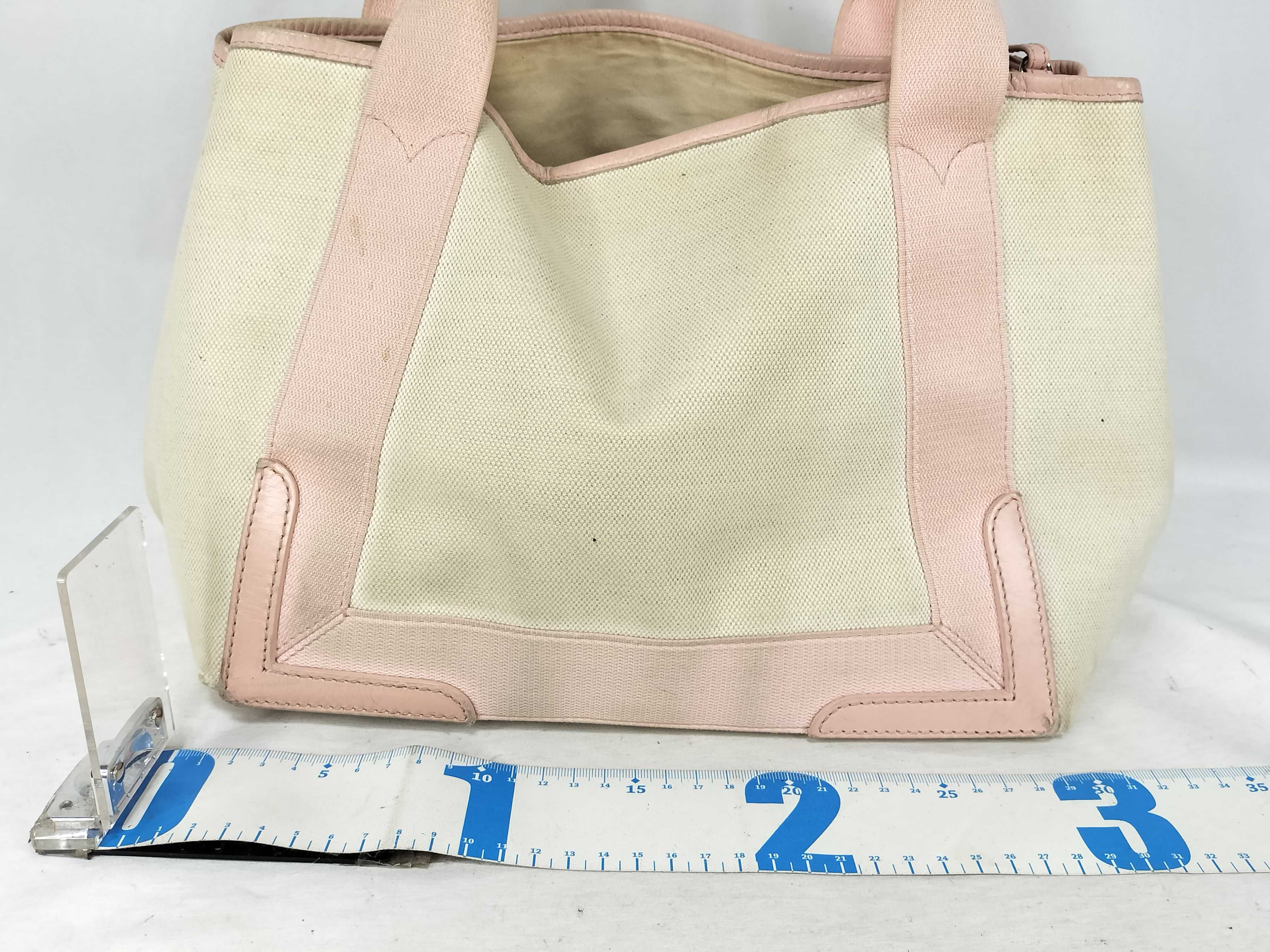 Navy Cabas Ivory x Pink Tote Bag — view 2
