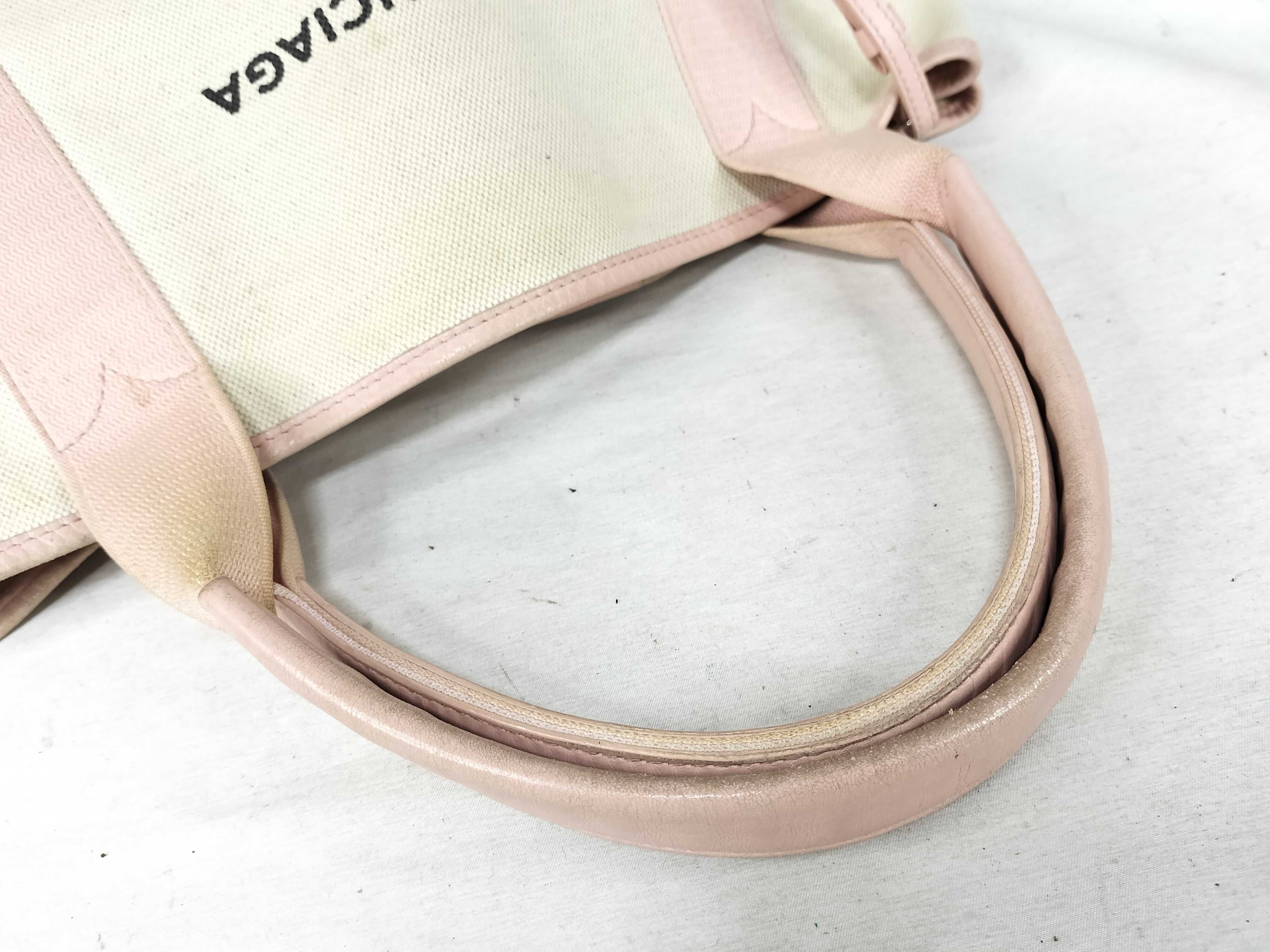 Navy Cabas Ivory x Pink Tote Bag — view 3