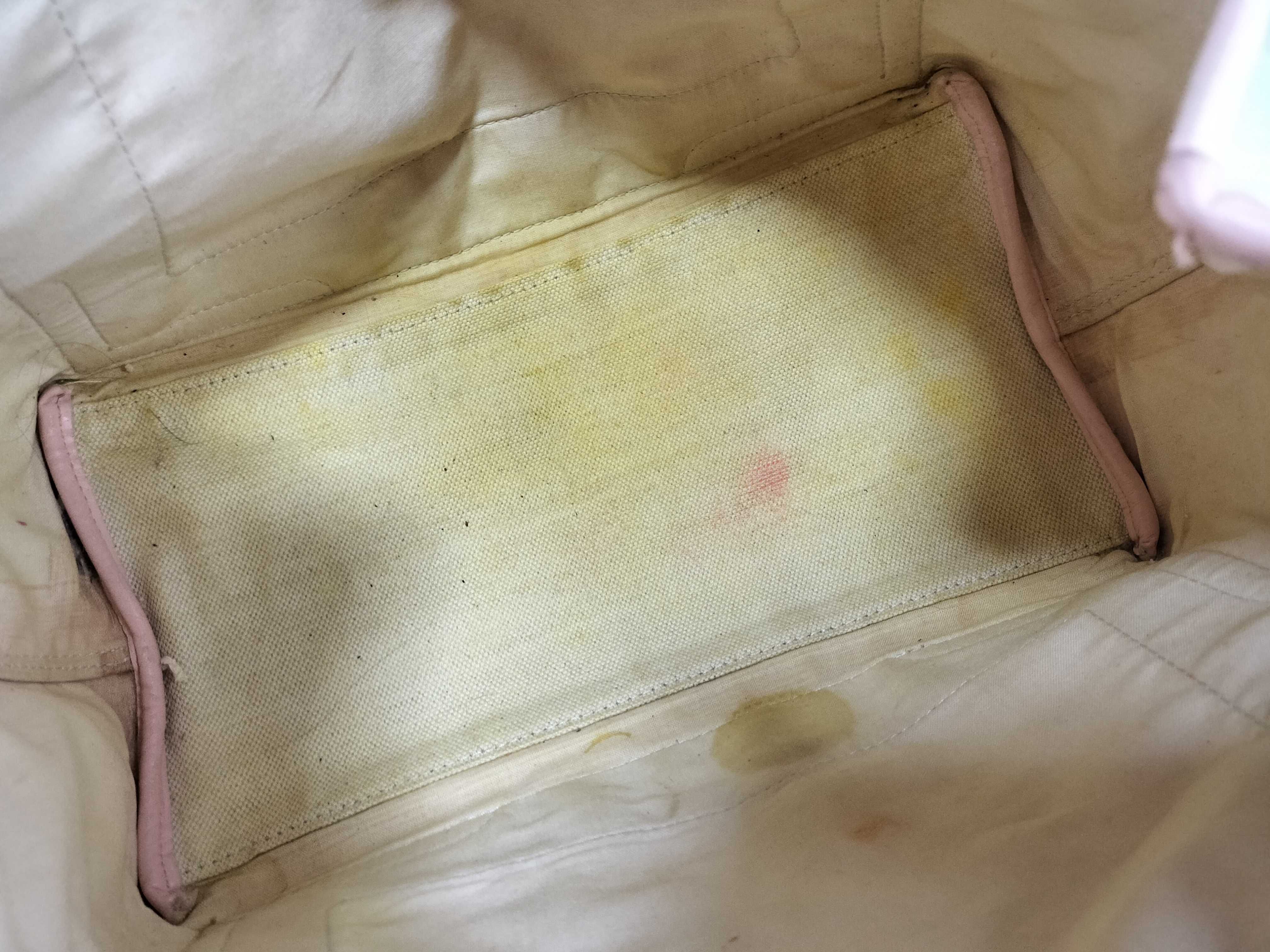 Navy Cabas Ivory x Pink Tote Bag — view 9