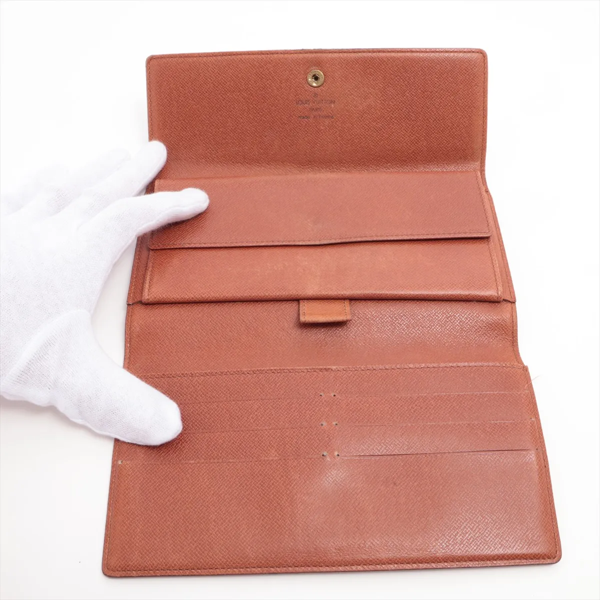 Monogram Portefeuille Tresor International M61215 MI0955 Brown Long Wallet — view 4