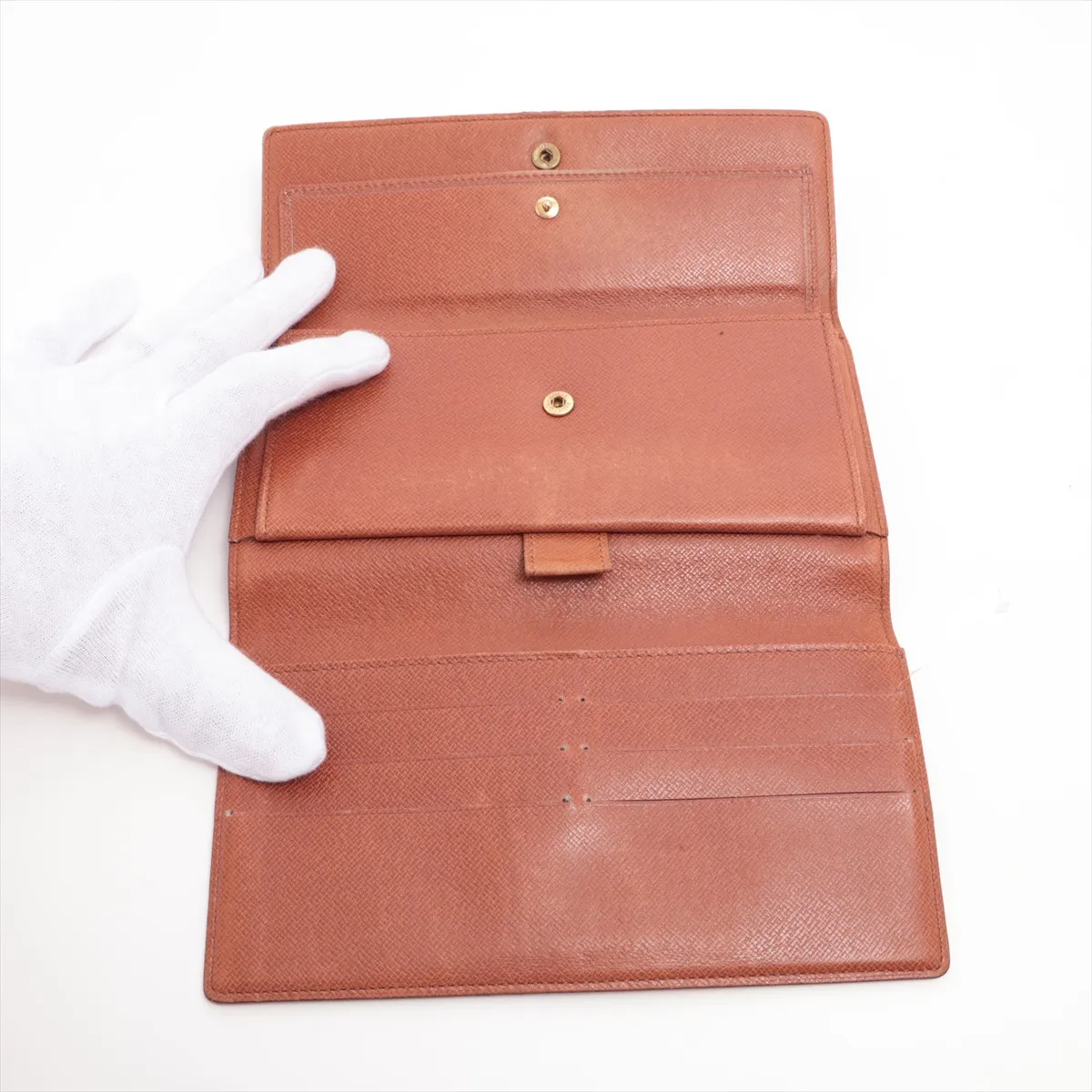 Monogram Portefeuille Tresor International M61215 MI0955 Brown Long Wallet — view 5