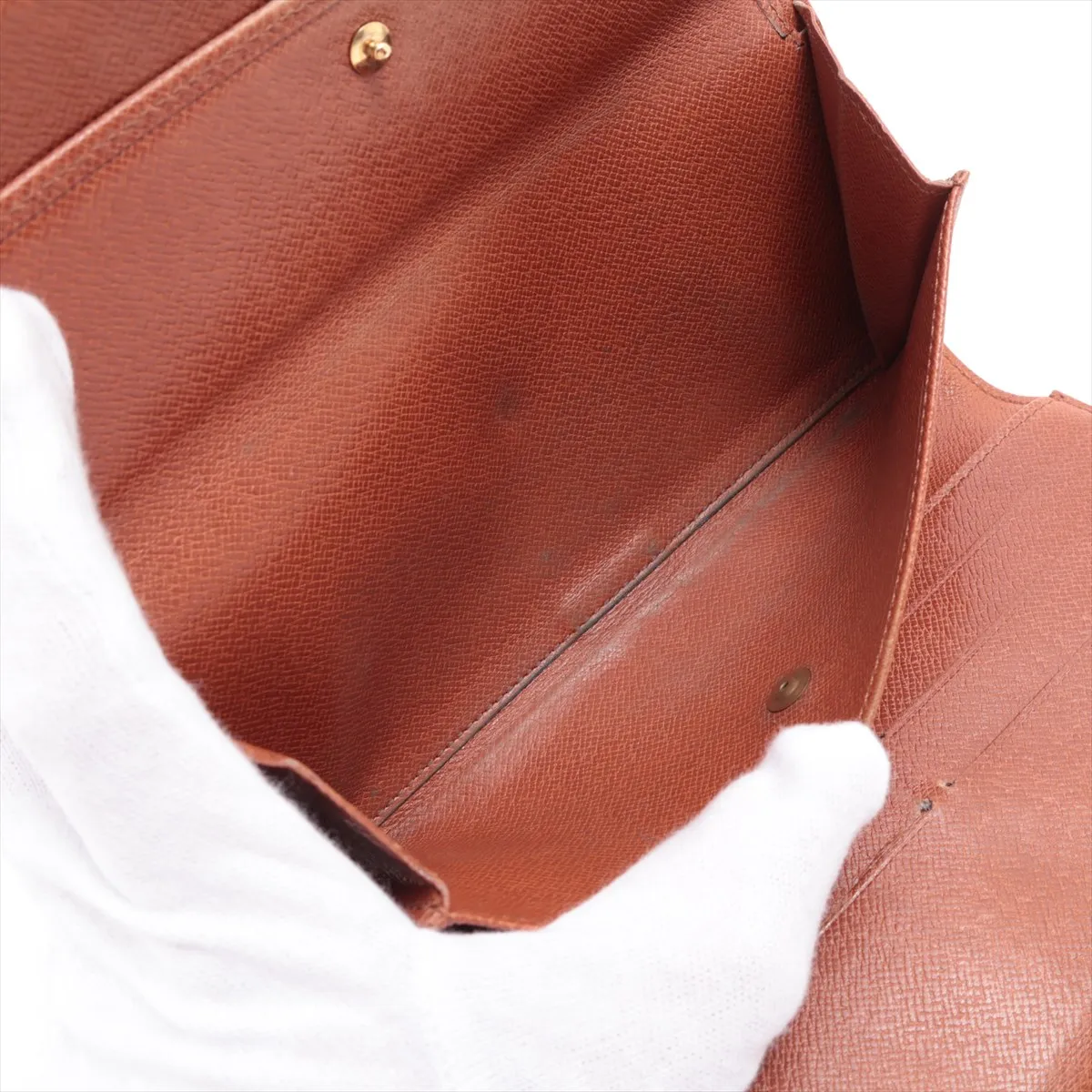 Monogram Portefeuille Tresor International M61215 MI0955 Brown Long Wallet — view 8