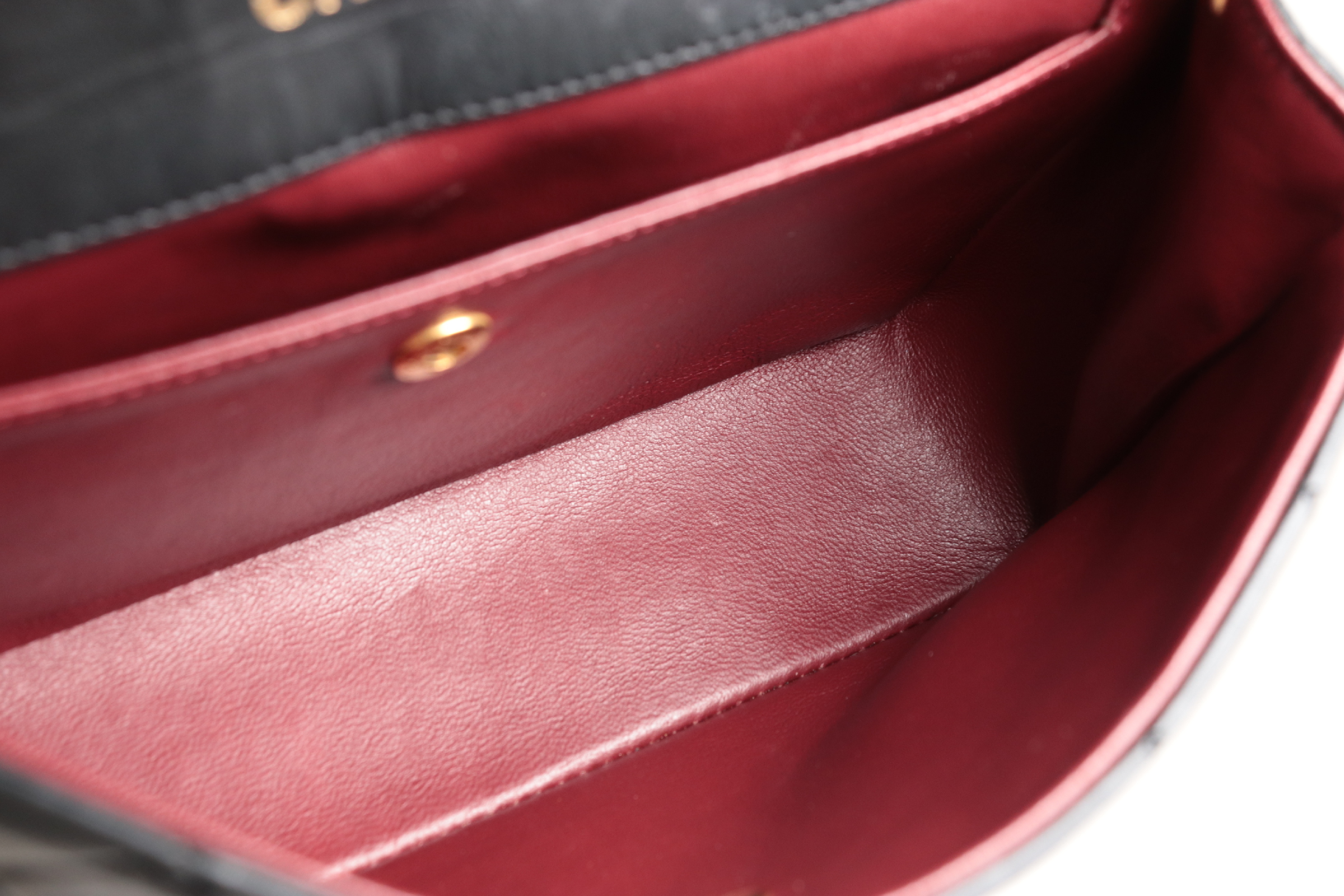 Turnlock Lambskin Chain Shoulder Bag with Inner Pouch (Serial Number 1) — view 11