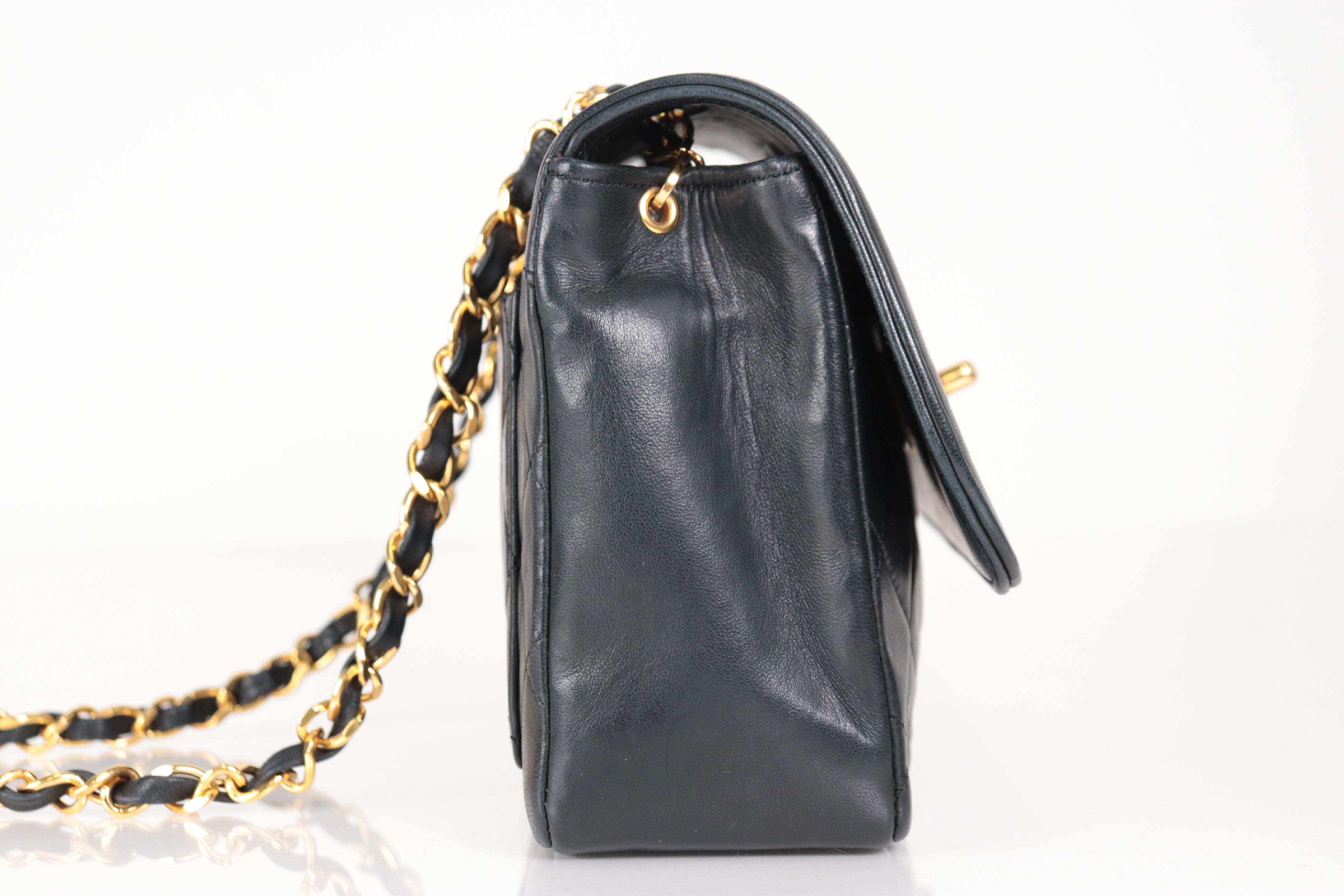 Turnlock Lambskin Chain Shoulder Bag with Inner Pouch (Serial Number 1) — view 5