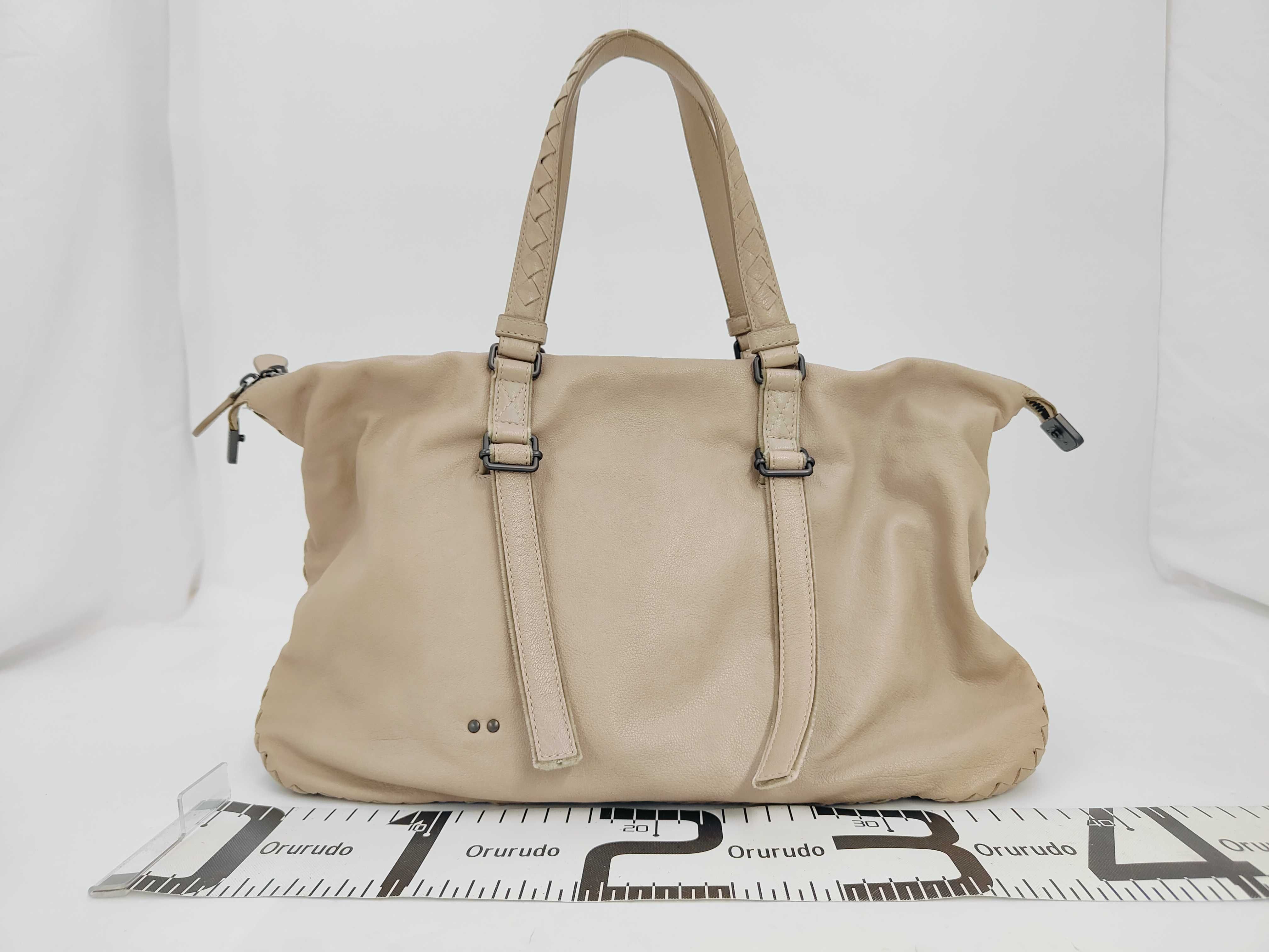 BV Bottega Veneta Beige Leather Handbag — view 2
