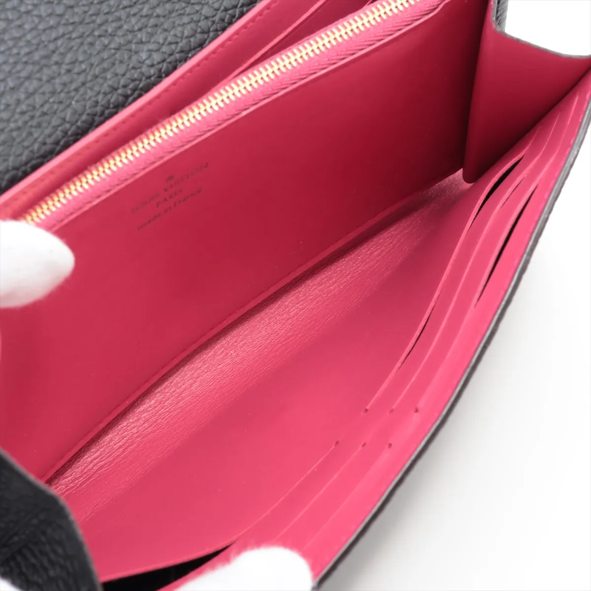 Taurillon Portefeuille Capucines M61248 Noir Long Wallet (RFID detected) — view 4