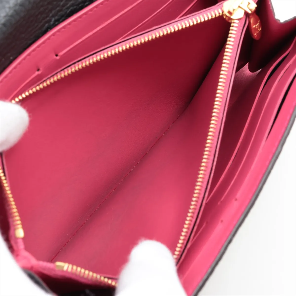 Taurillon Portefeuille Capucines M61248 Noir Long Wallet (RFID detected) — view 7