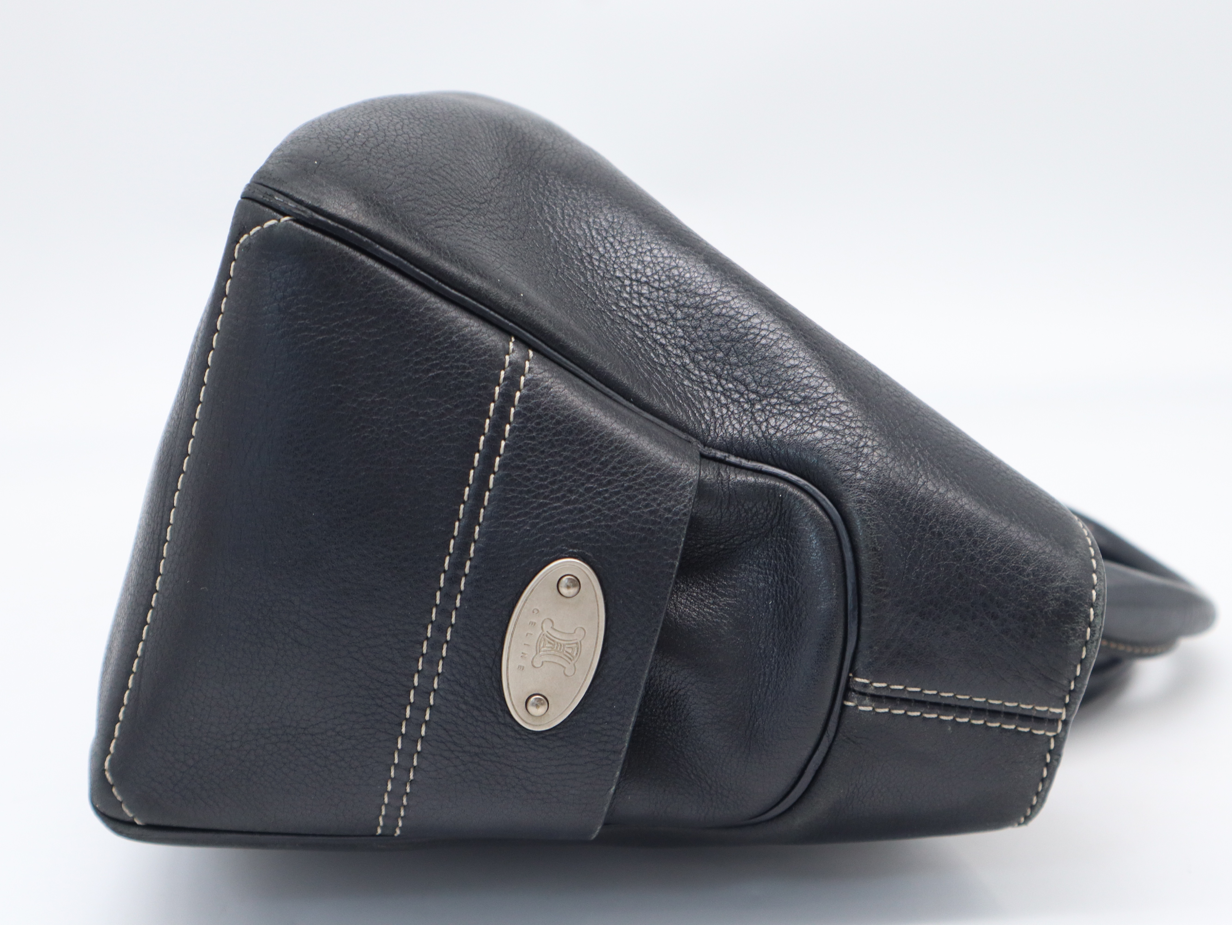 Leather Boogie Bag Handbag, Black — view 5