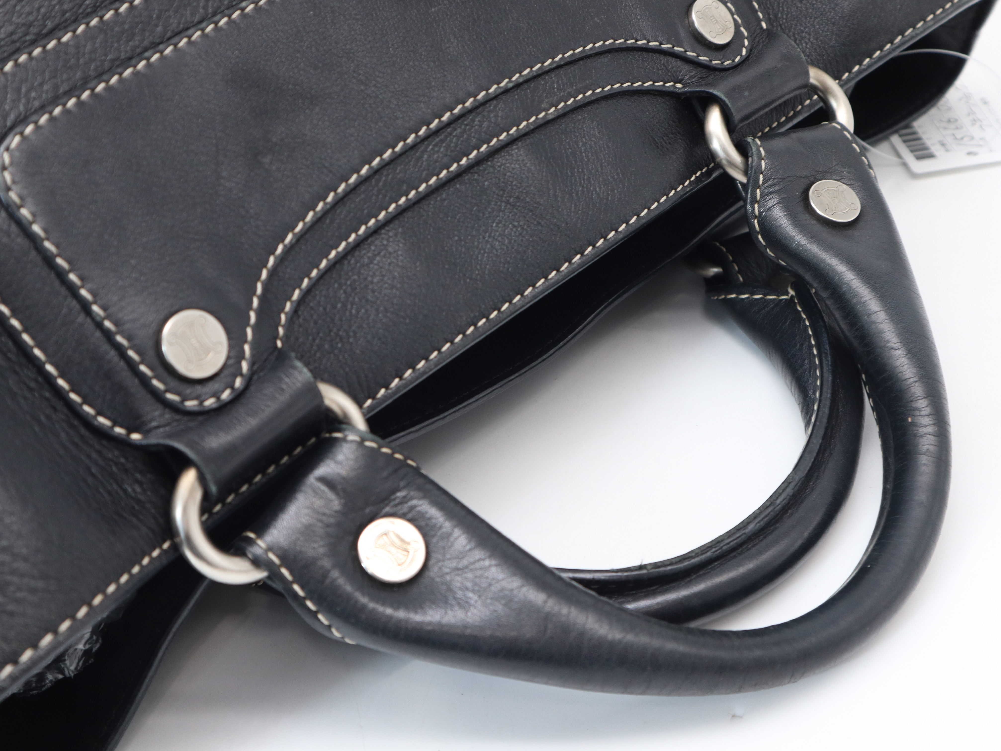 Leather Boogie Bag Handbag, Black — view 7