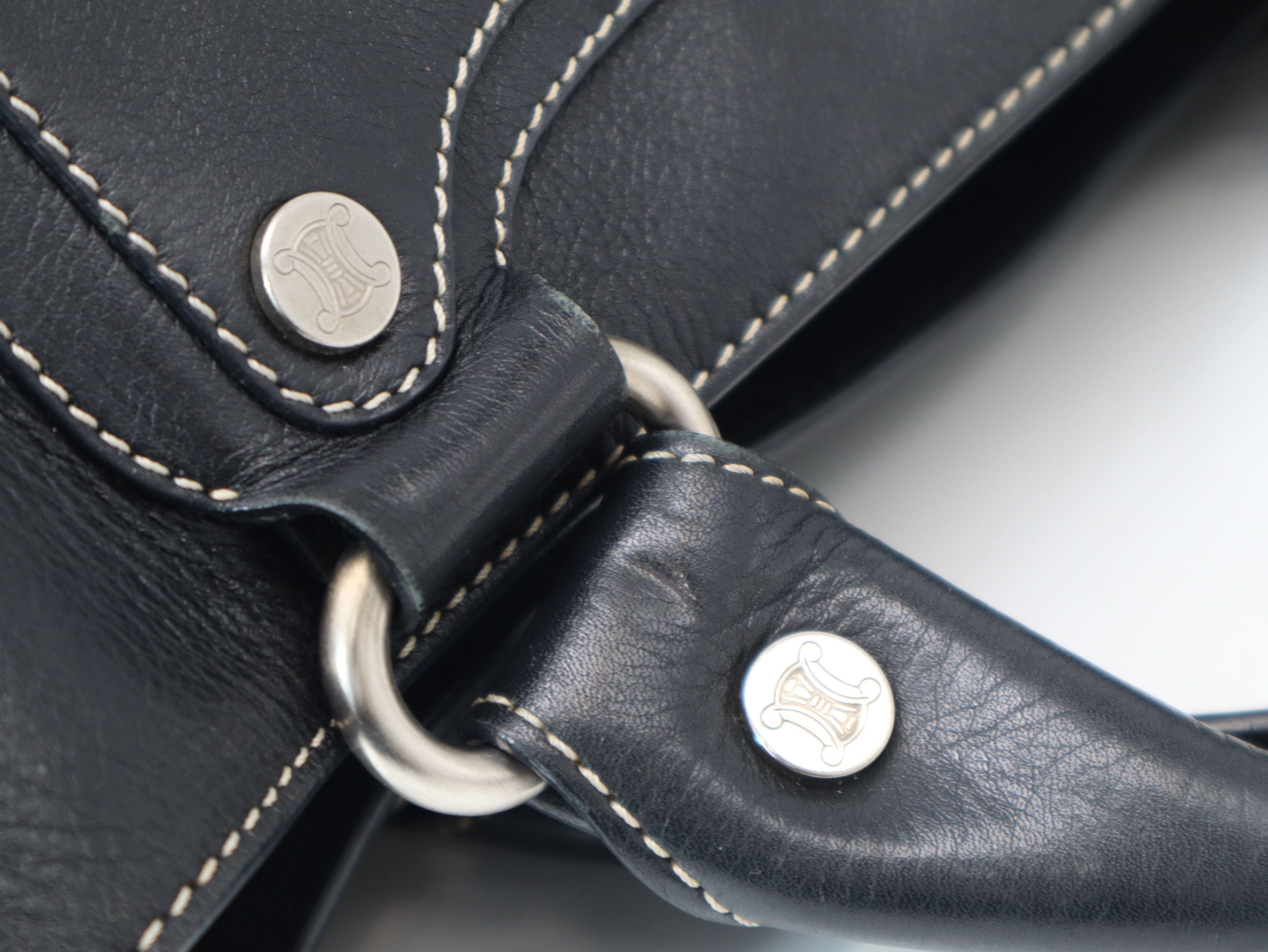 Leather Boogie Bag Handbag, Black — view 8