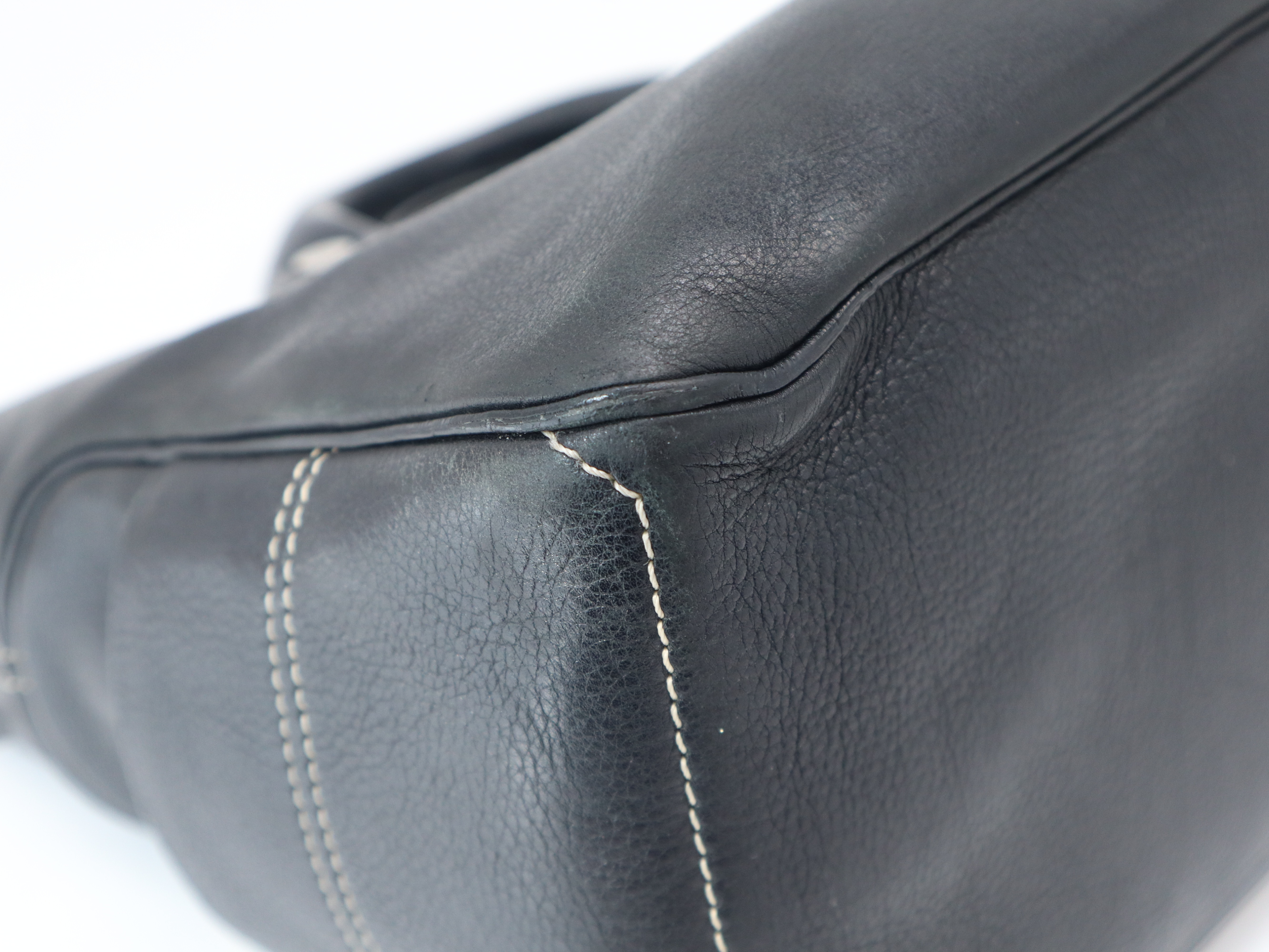 Leather Boogie Bag Handbag, Black — view 10