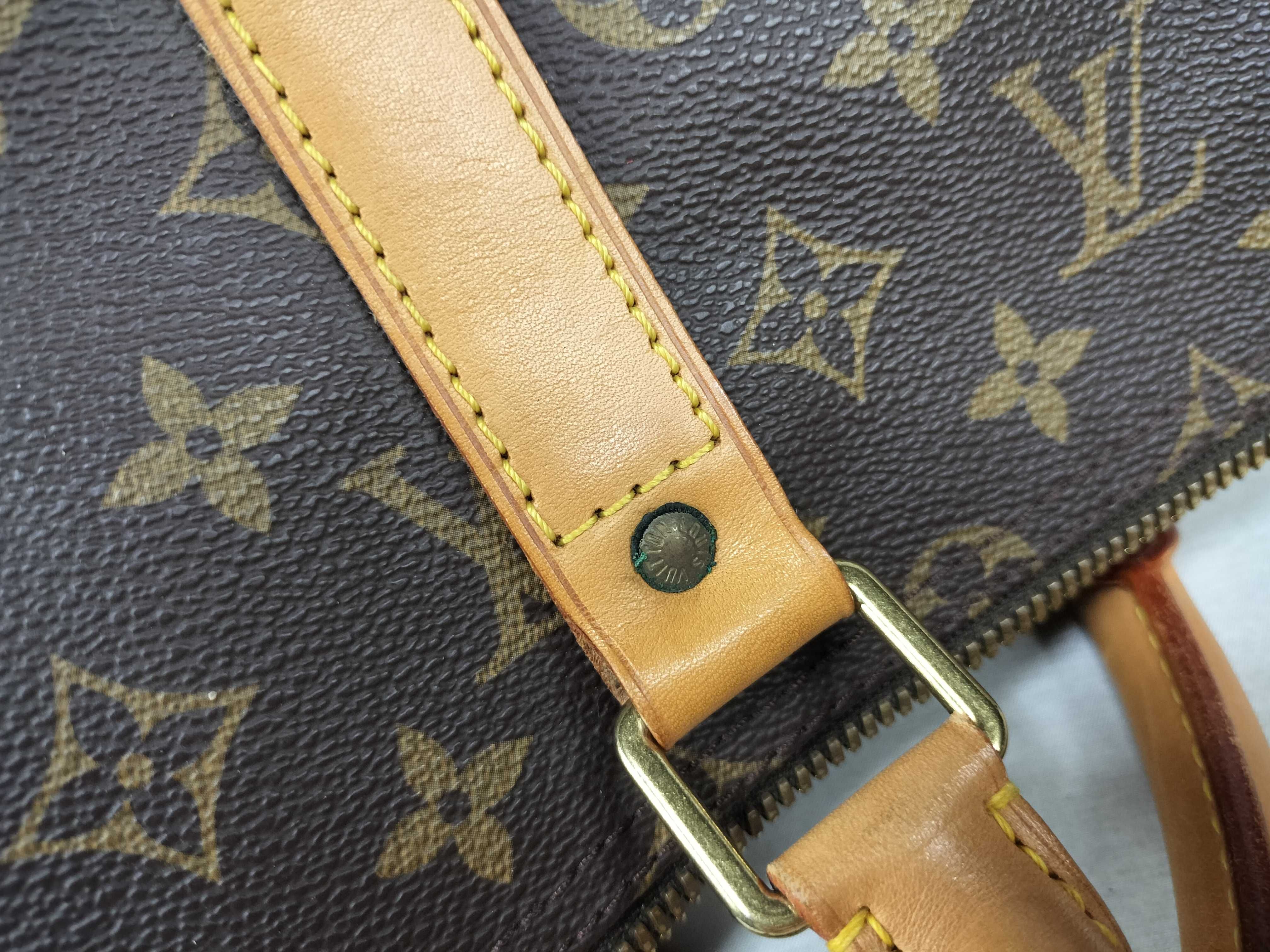 Monogram Keepall Bandoulière 55 M41414 TH0966 Brown Boston Bag — view 13