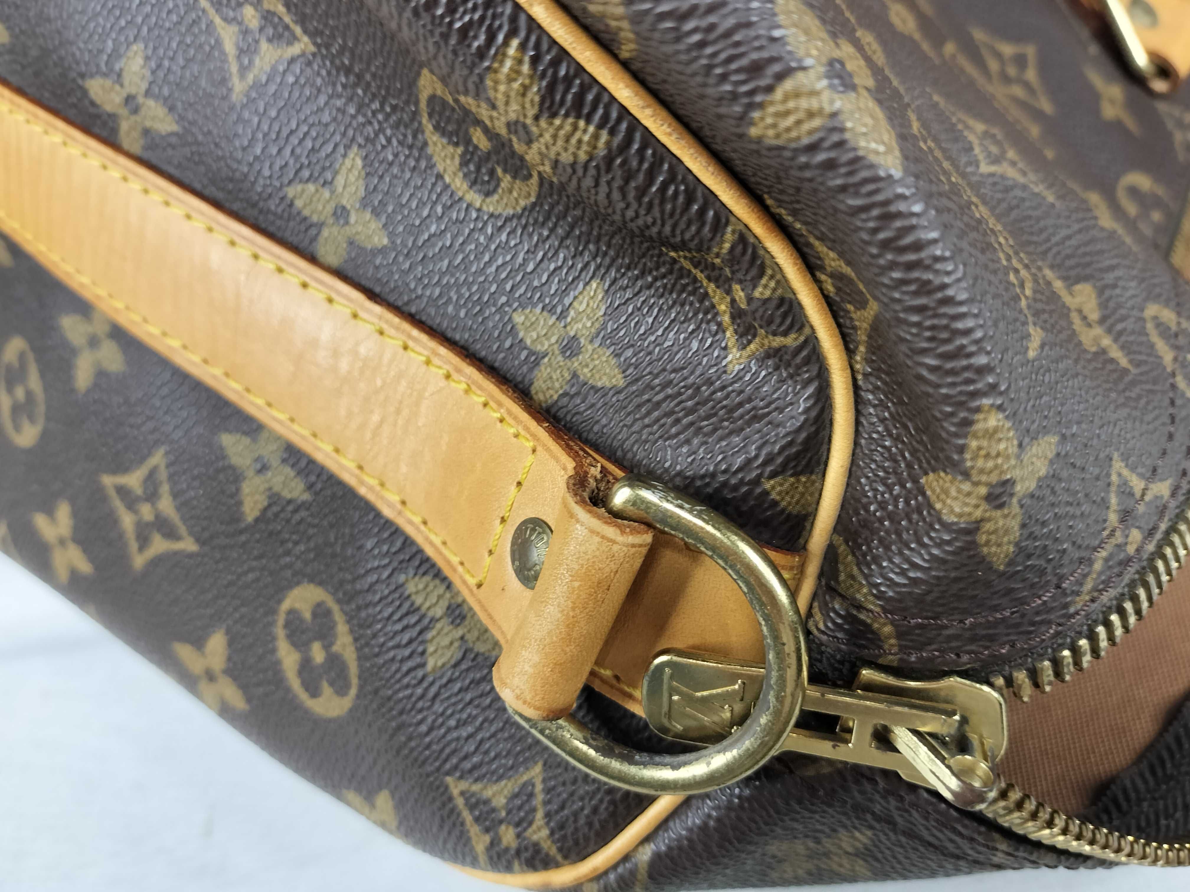 Monogram Keepall Bandoulière 55 M41414 TH0966 Brown Boston Bag — view 15
