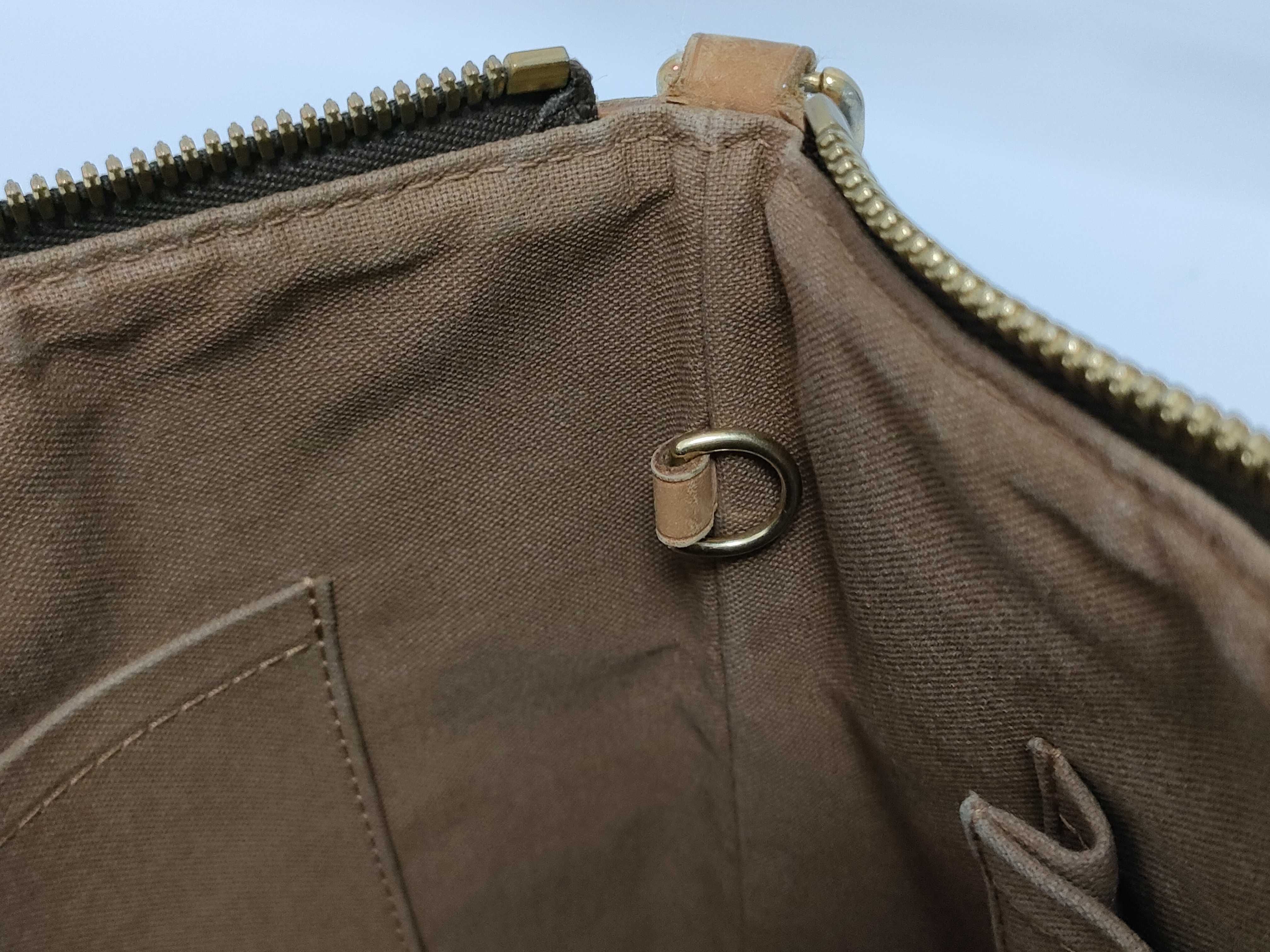 Monogram Palermo Brown Gold Monogram SR3141 Handbag — view 12