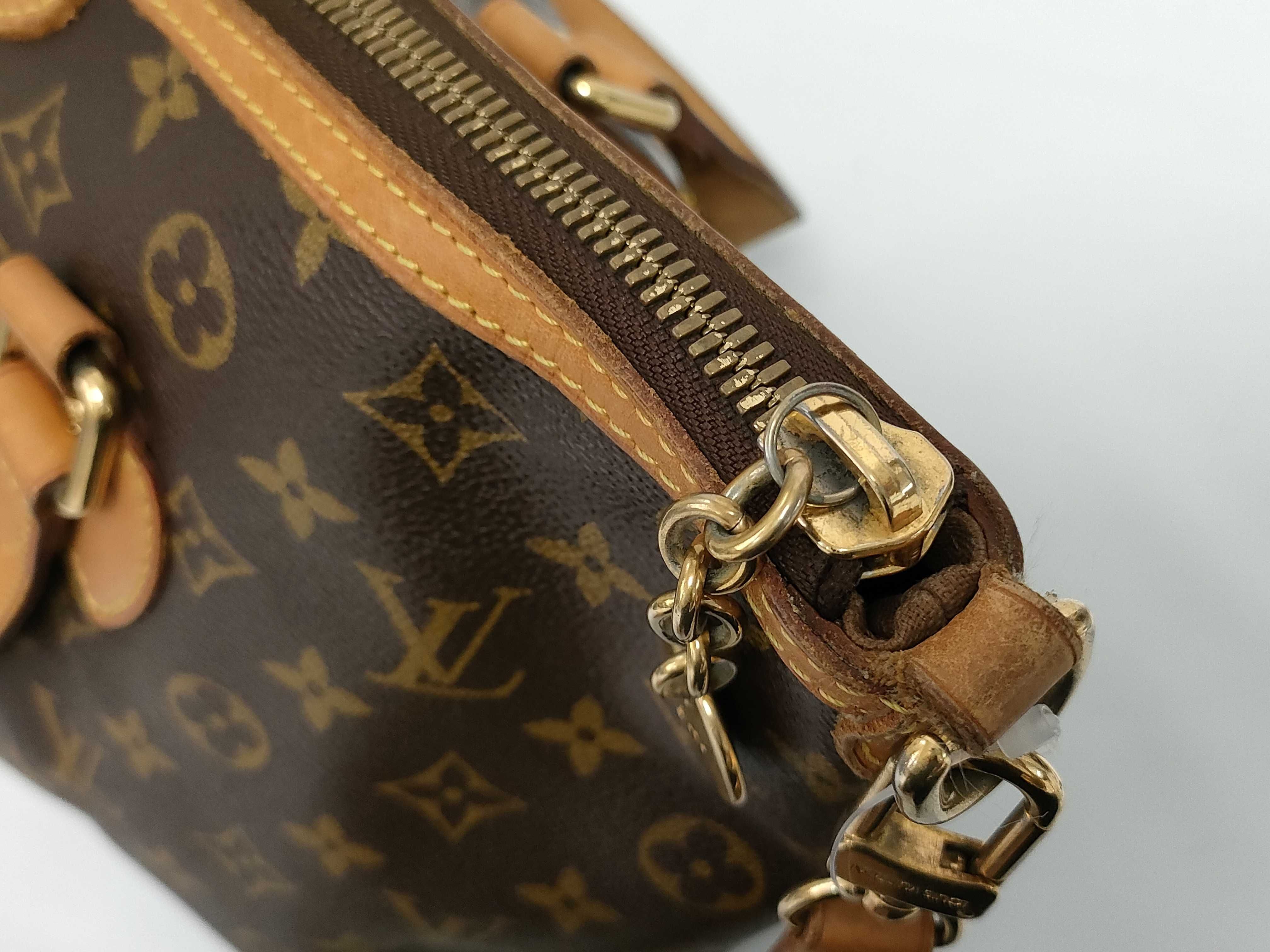 Monogram Palermo Brown Gold Monogram SR3141 Handbag — view 7