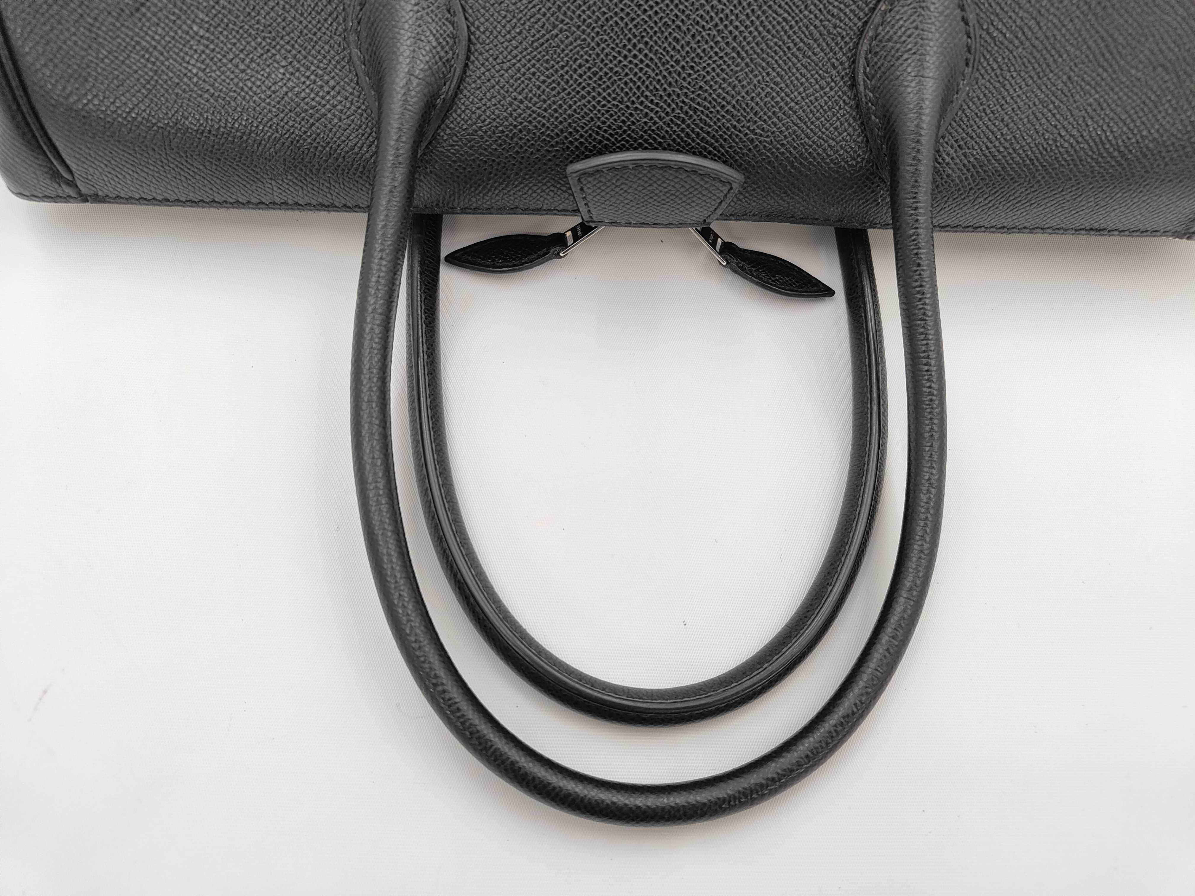 Veau Epsom Paris Bombay 27 K stamp Handbag Black Handbag — view 3