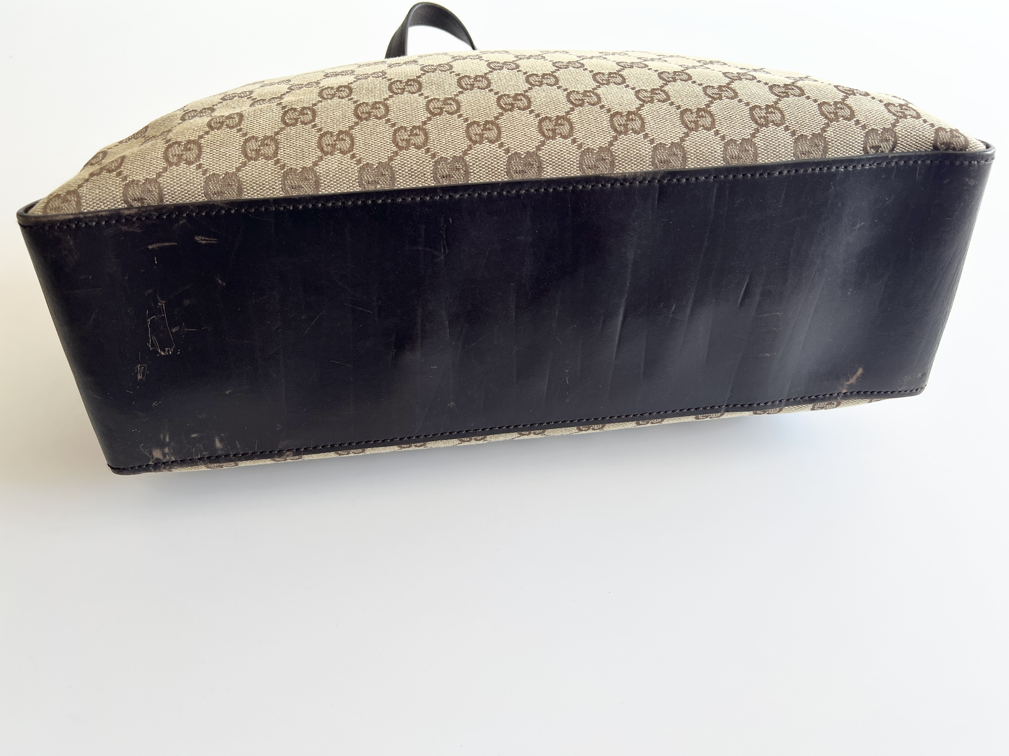 GG Belt Canvas Leather Tote Bag Handbag — view 13