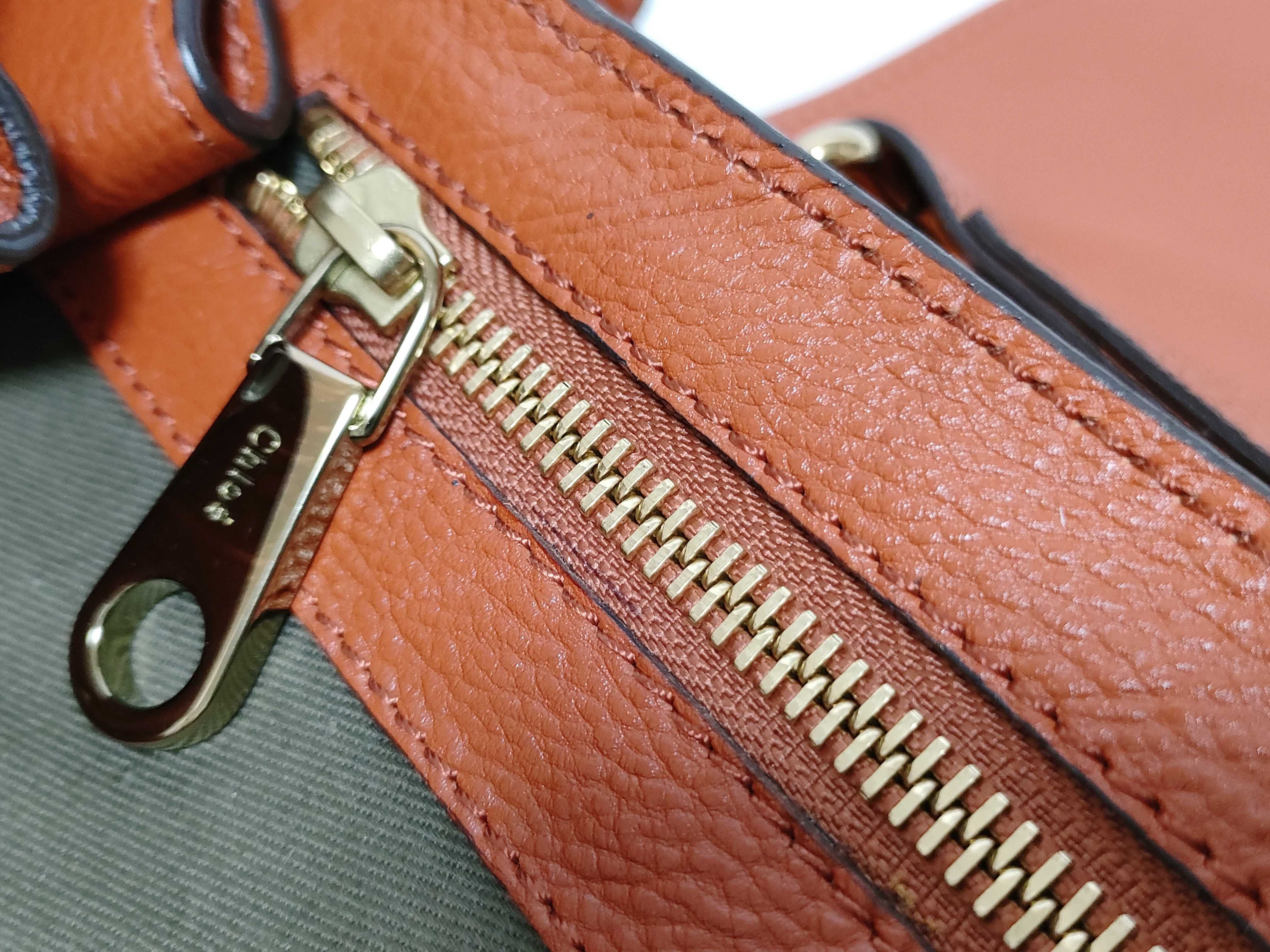 Elsie Leather Handbag, Orange Shoulder Bag — view 10