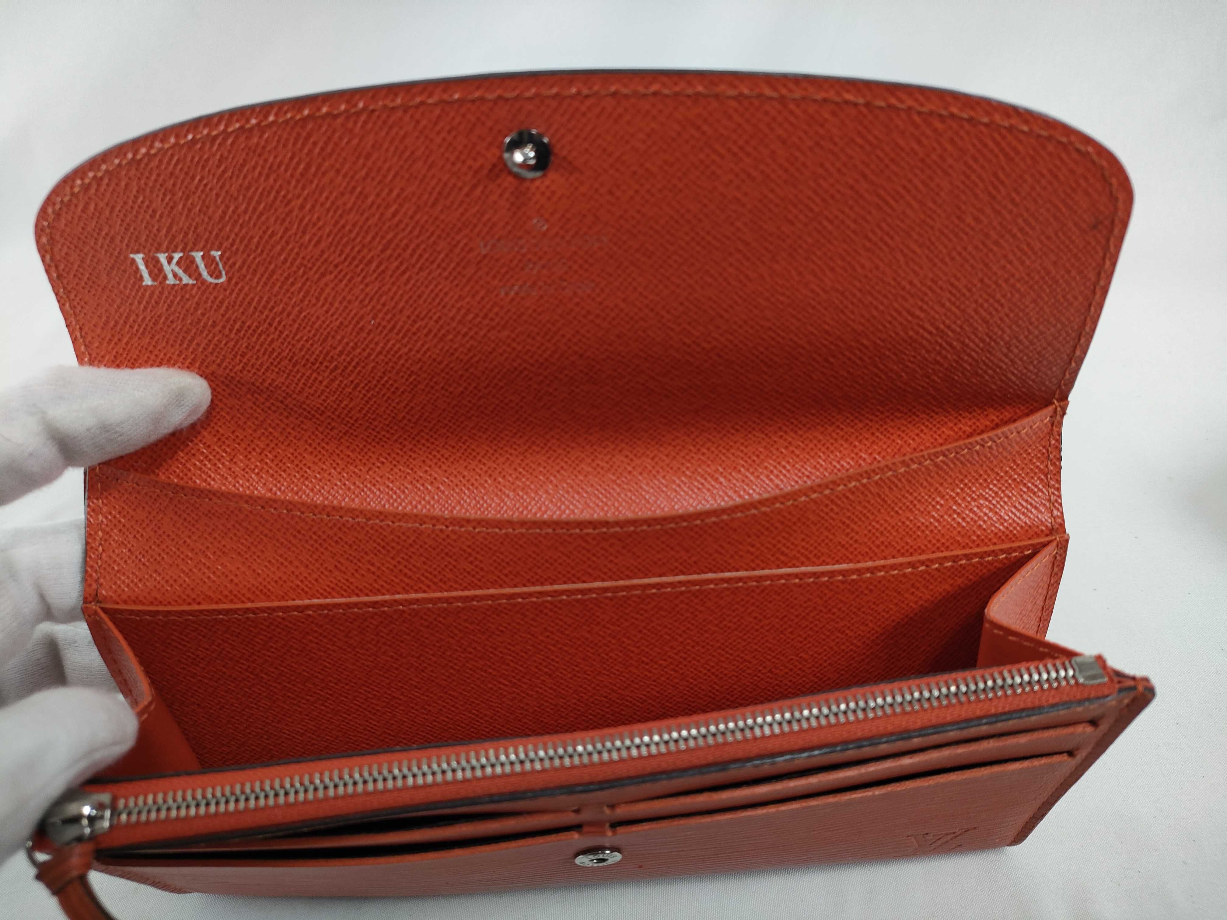 Epi Louis Vuitton Portefeuille Emilie Piment M60713 Wallet — view 11