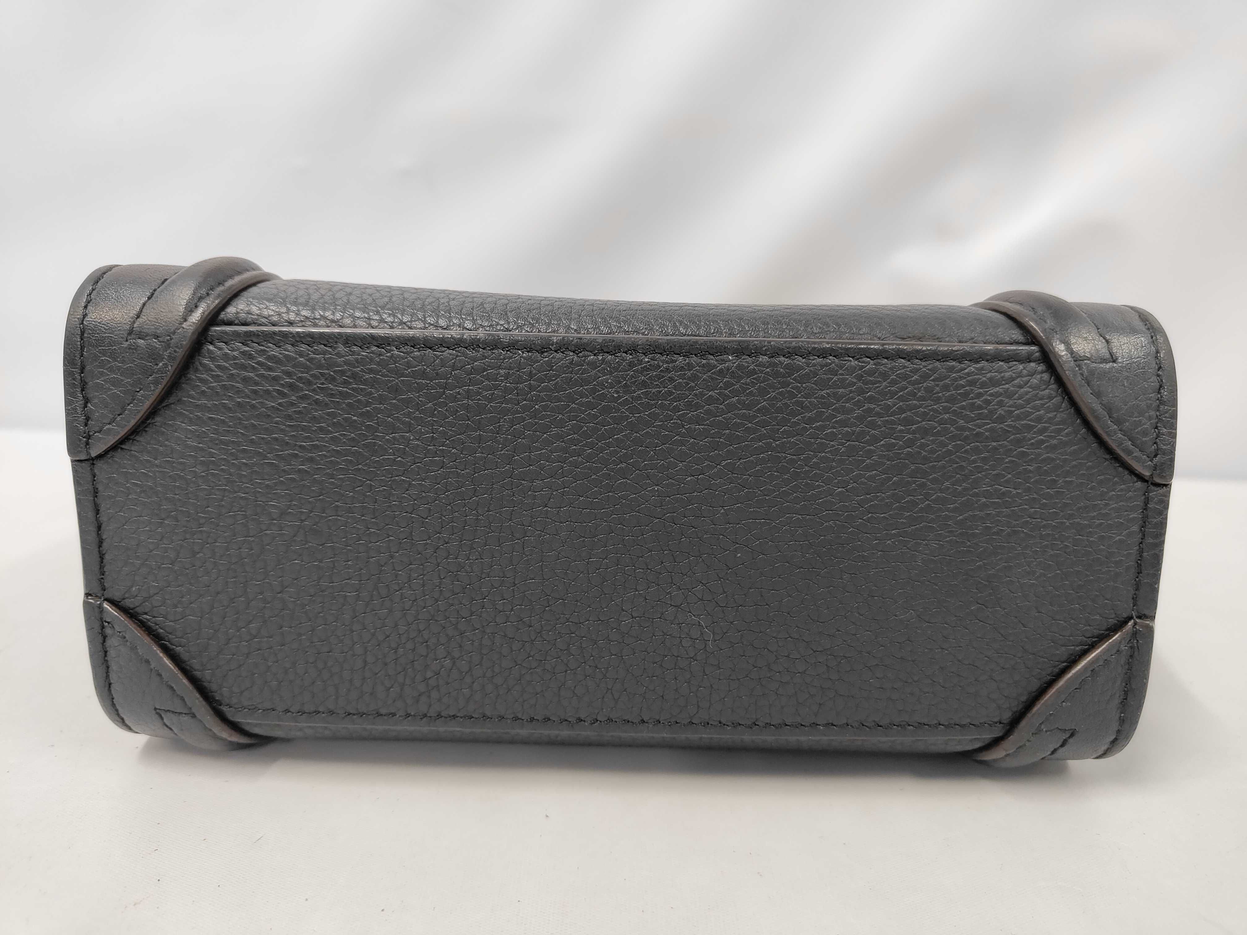 Luggage Nano Shopper Leather Black Handbag — view 3