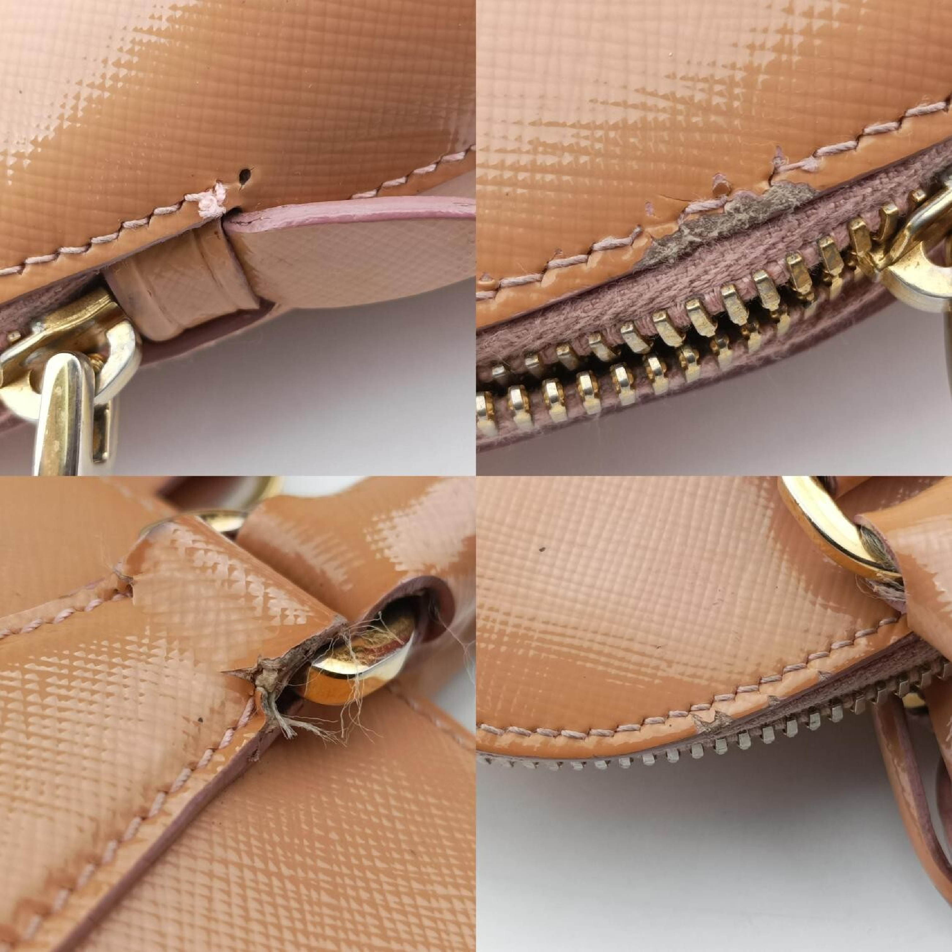 Promenade Beige Saffiano Patent BN2567 25 Handbag — view 11