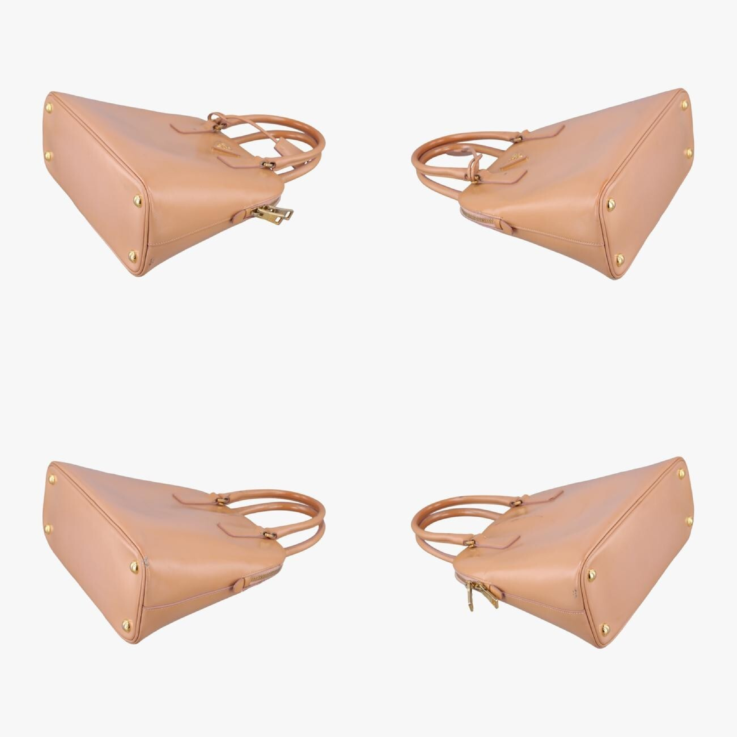 Promenade Beige Saffiano Patent BN2567 25 Handbag — view 4