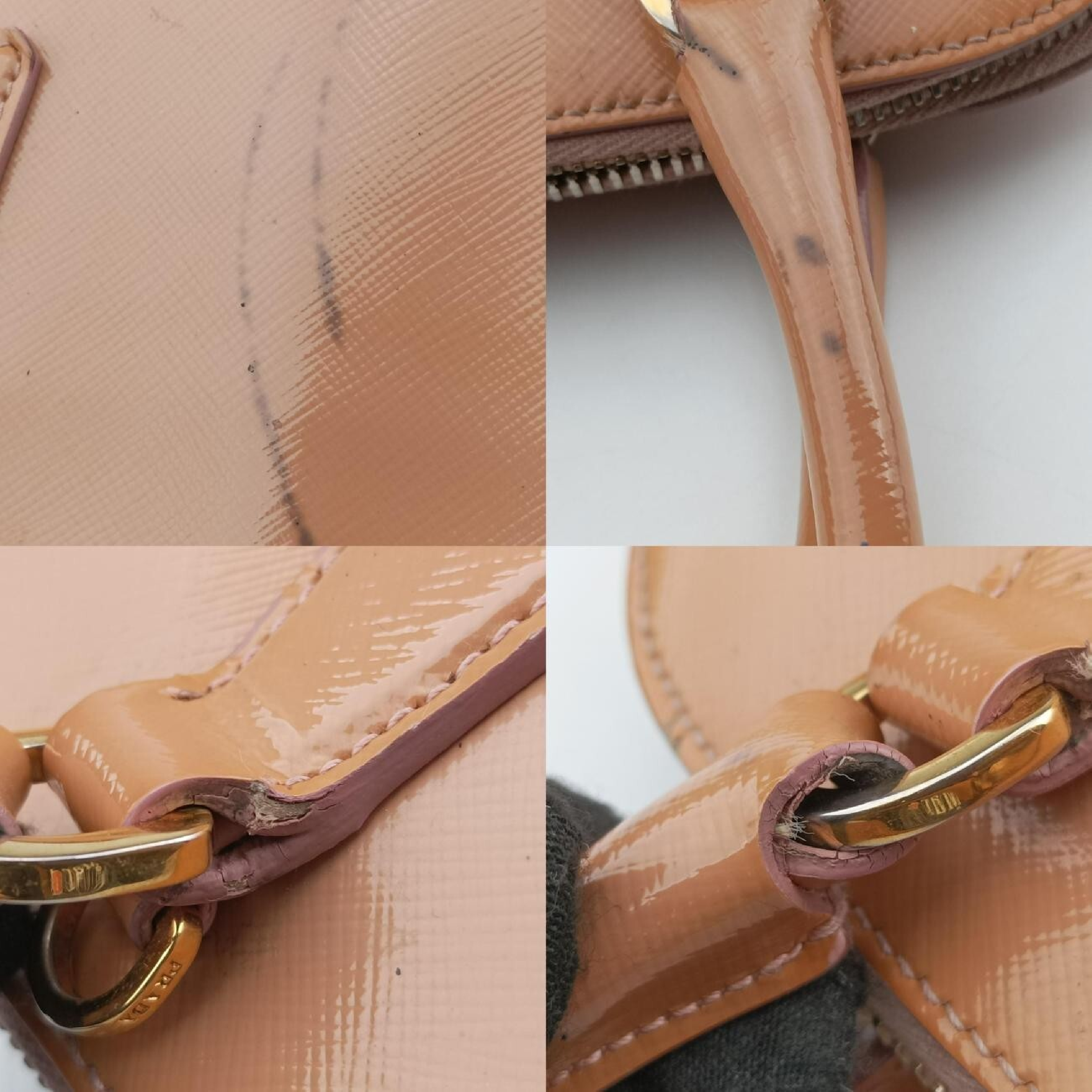 Promenade Beige Saffiano Patent BN2567 25 Handbag — view 9