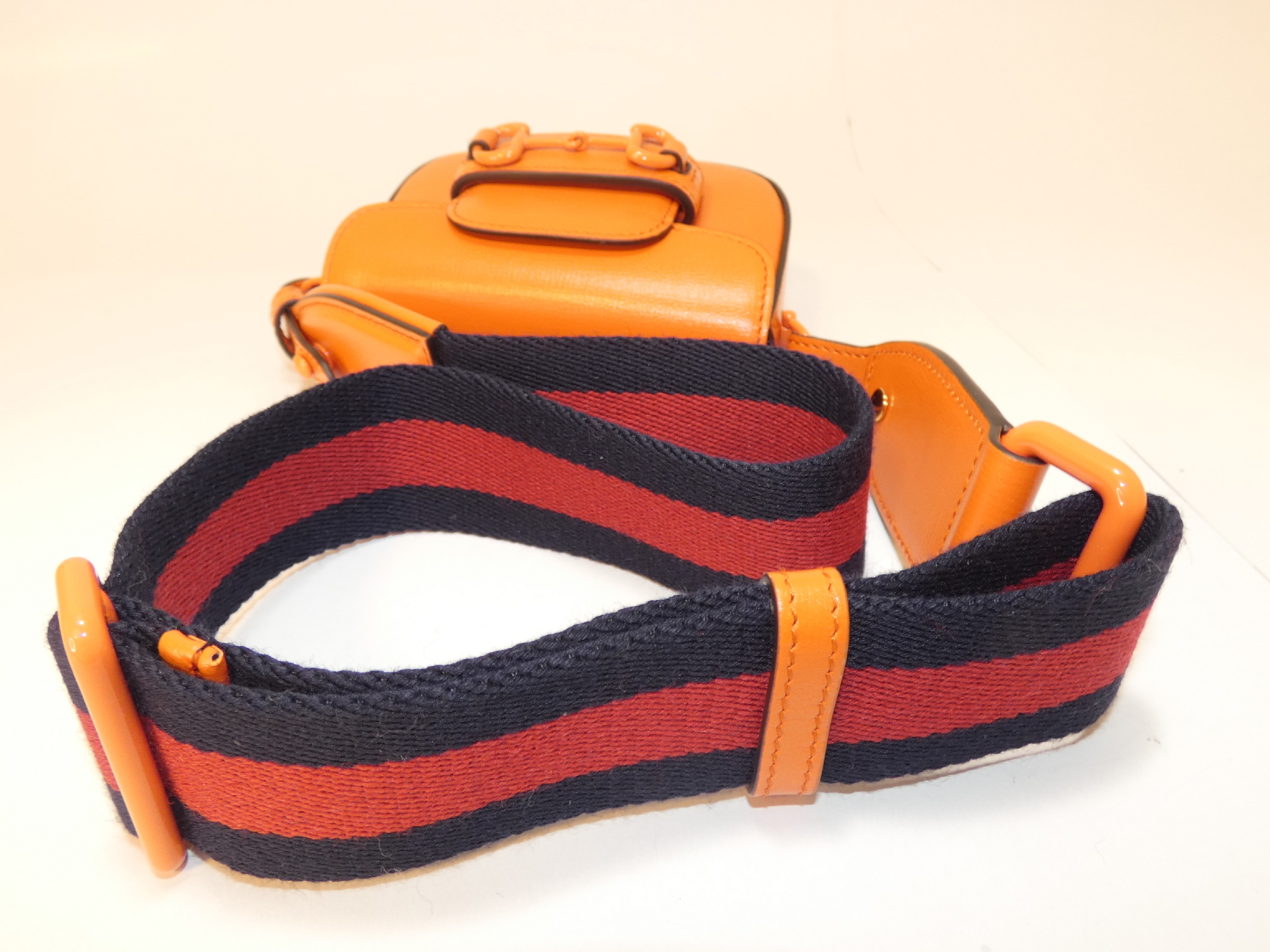 2-way Horsebit Leather Orange Chain Hand — view 4