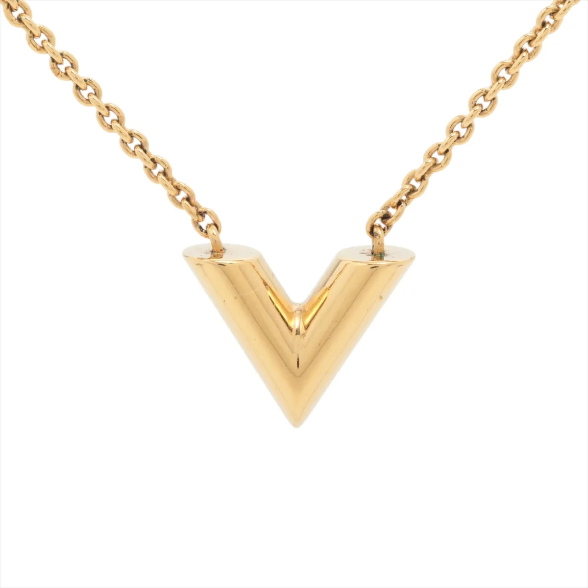 M61083 Essential V LE2282 Necklace, GP Gold, shows signs of wear, tarnishing,