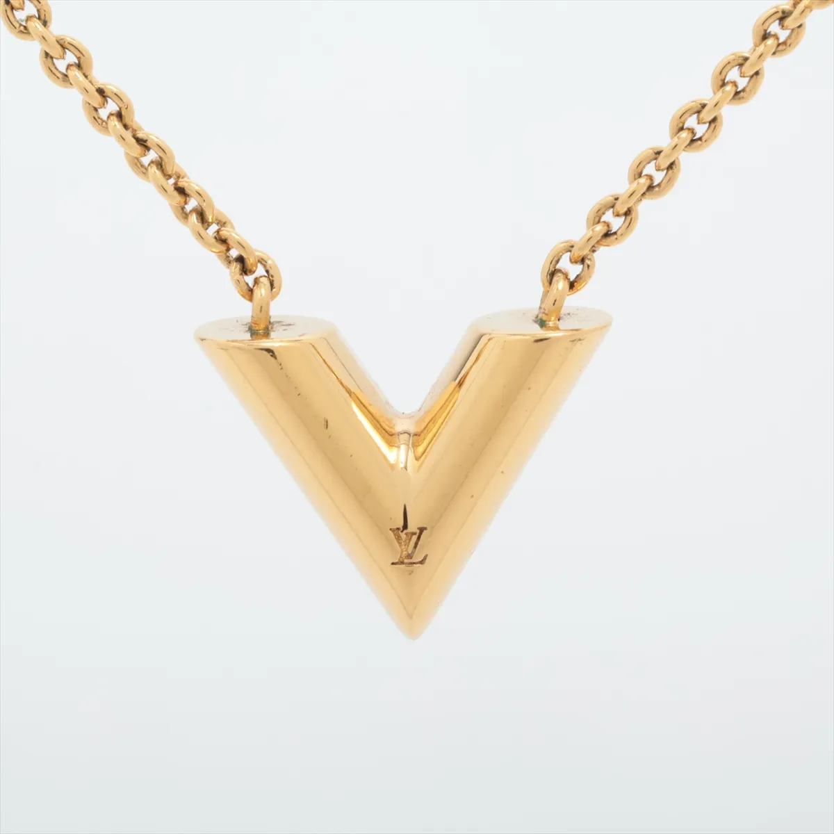 M61083 Essential V LE2282 Necklace, GP Gold, shows signs of wear, tarnishing, — view 2