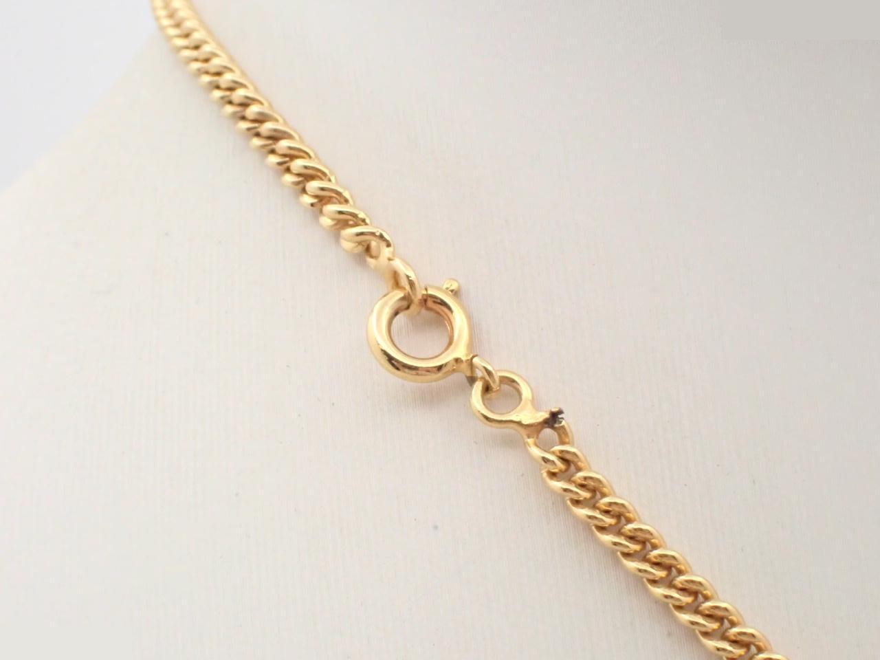 Arc de Triomphe Rhinestone Gold Necklace, Chain approx. 42cm — view 2