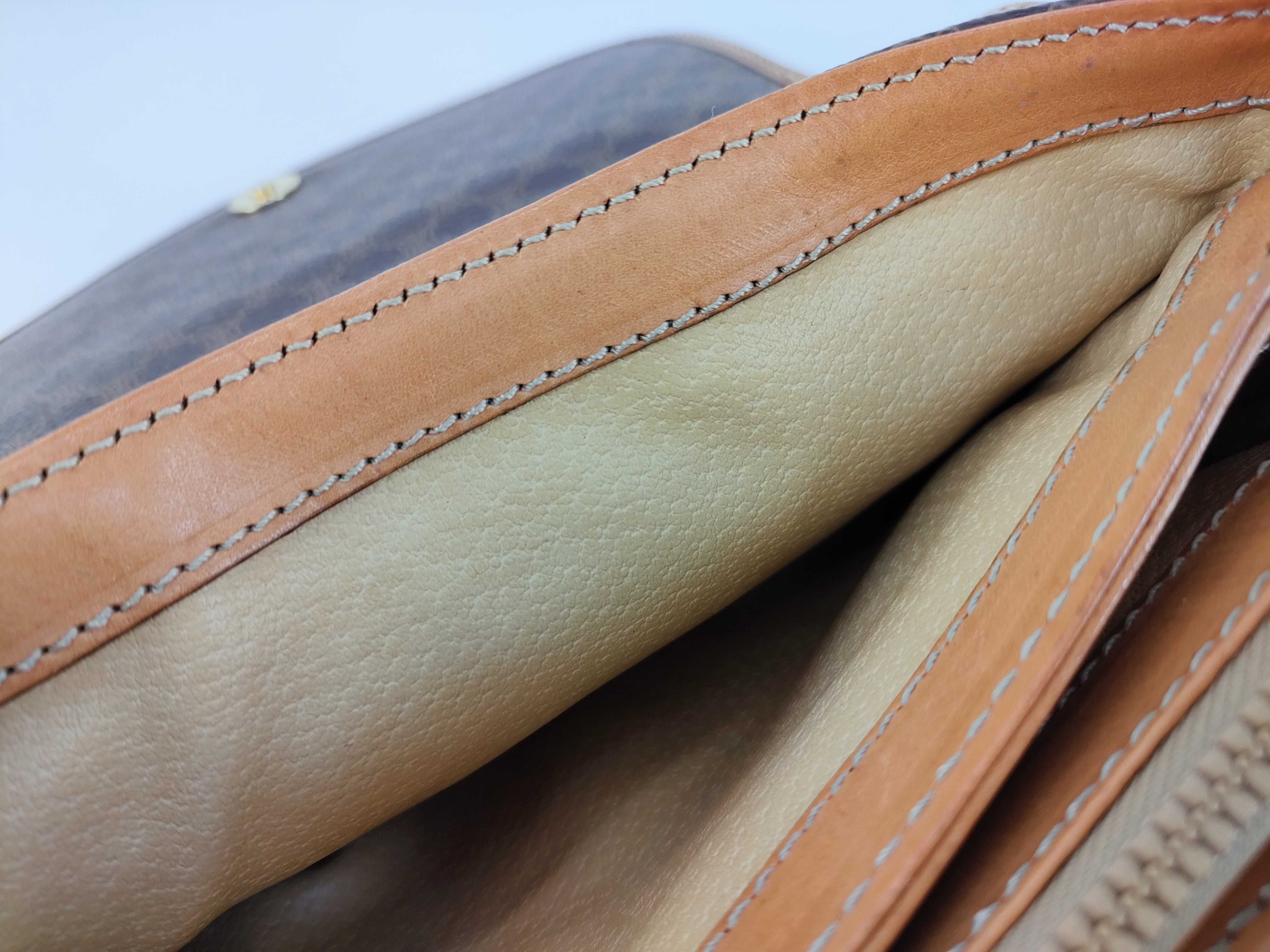 Macadam Pattern Leather Shoulder Bag — view 14