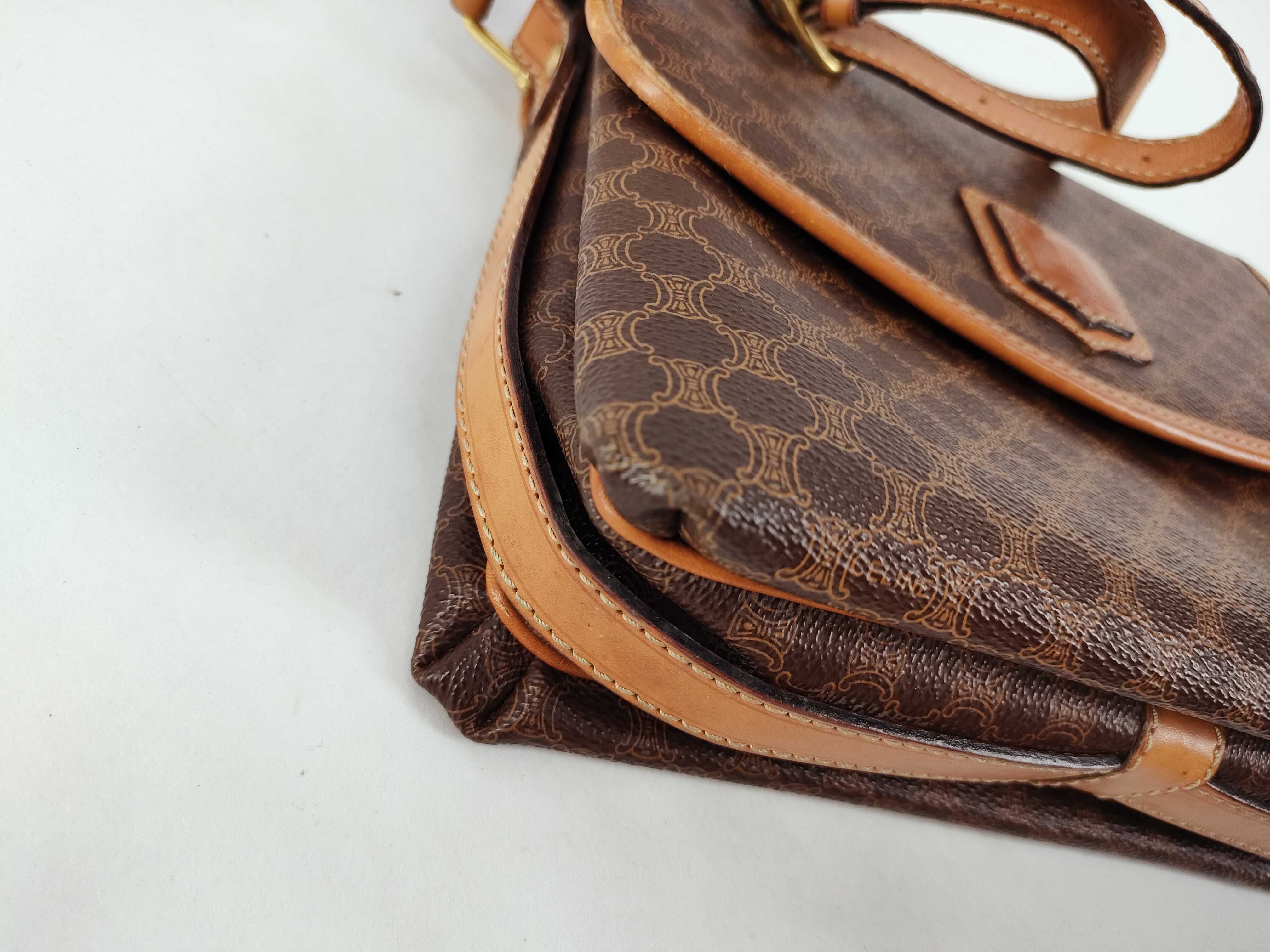 Macadam Pattern Leather Shoulder Bag — view 6