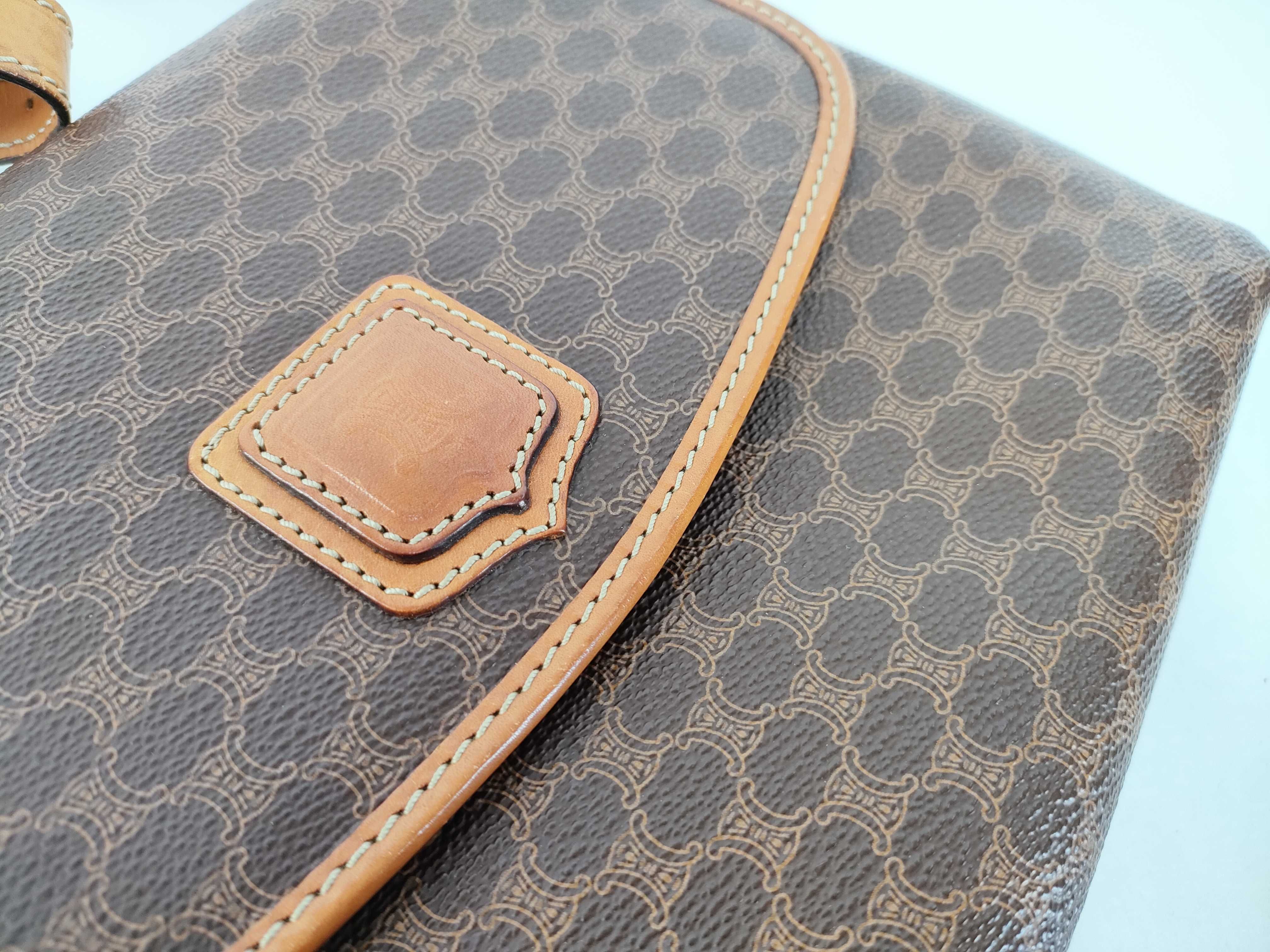 Macadam Pattern Leather Shoulder Bag — view 8