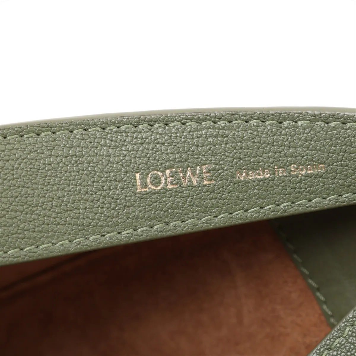 Luna Leather Shoulder Bag, Green — view 7