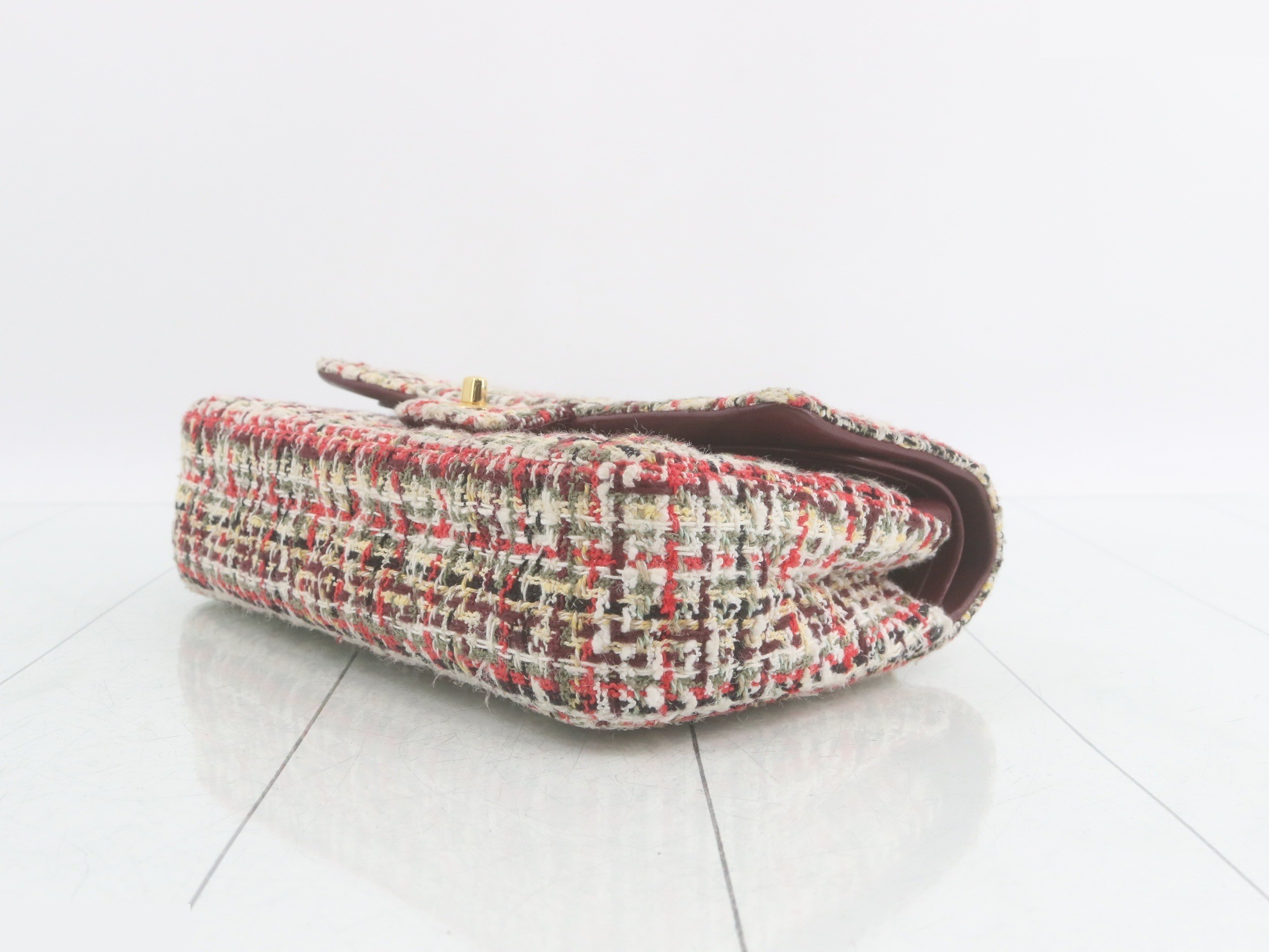 Matelassé 25 Tweed Multicolor Double Flap Chain Shoulder Bag (Random Selection) — view 5