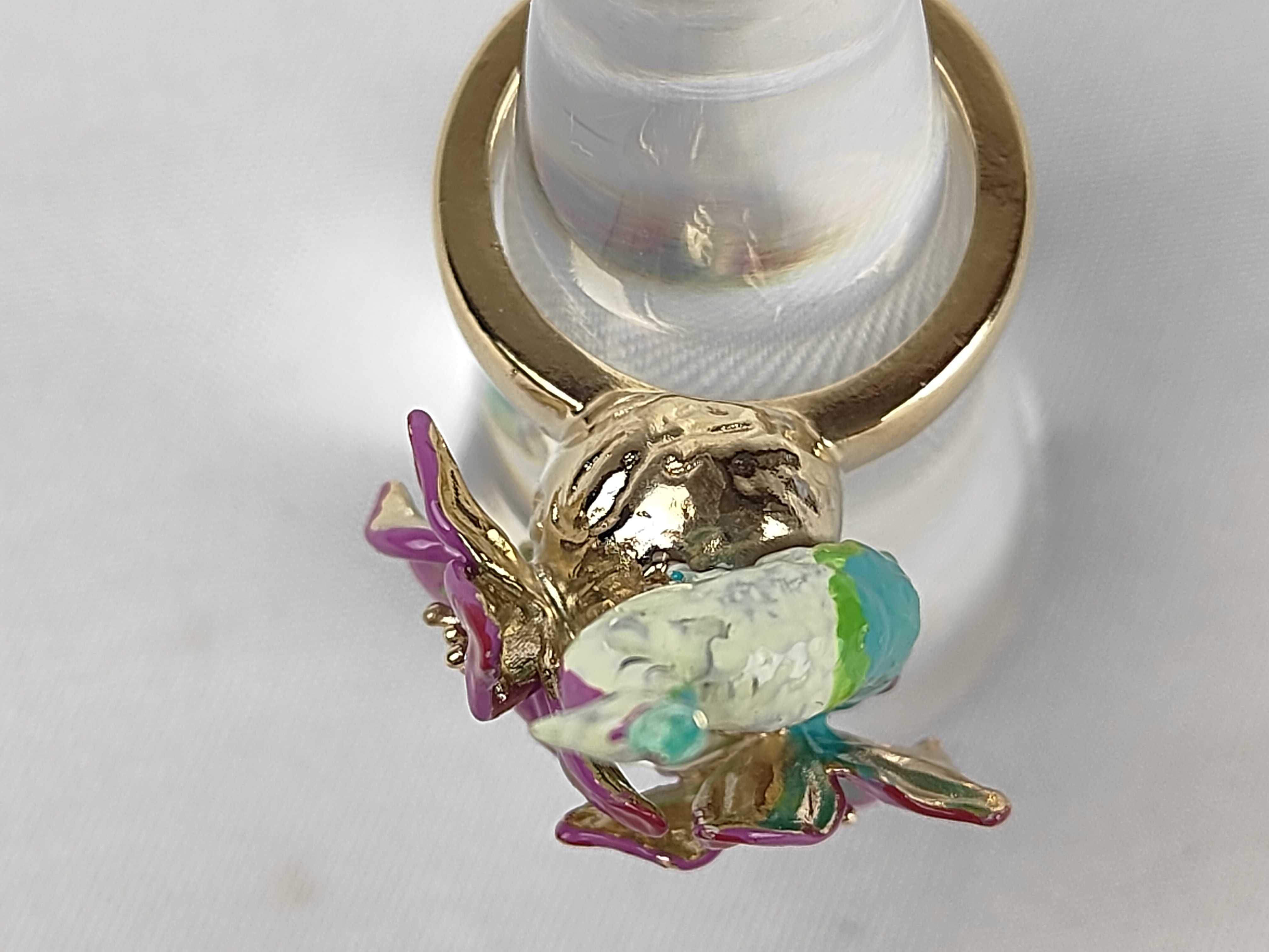 Bird/Flower Motif Ring, Size M — view 3