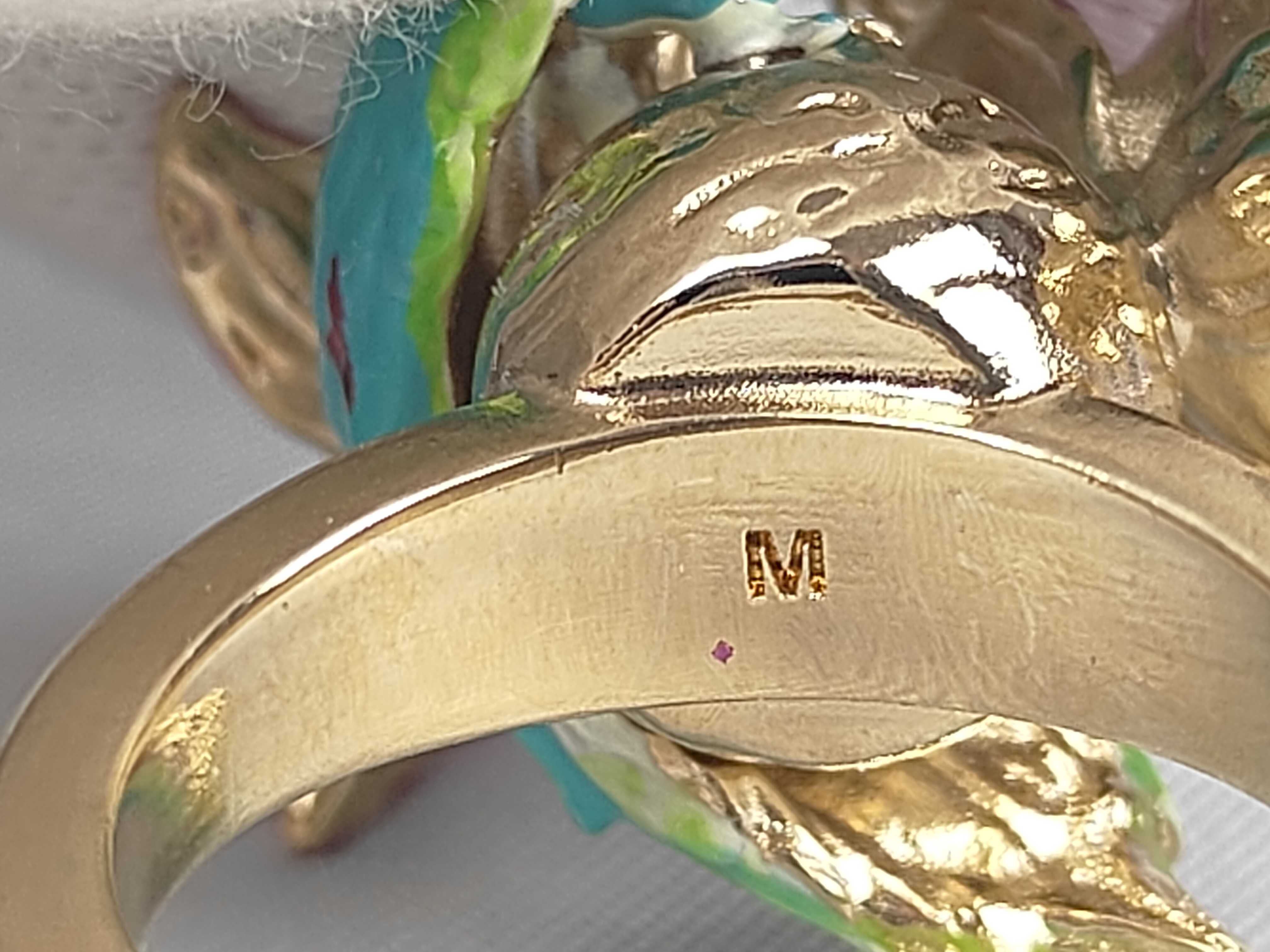Bird/Flower Motif Ring, Size M — view 6