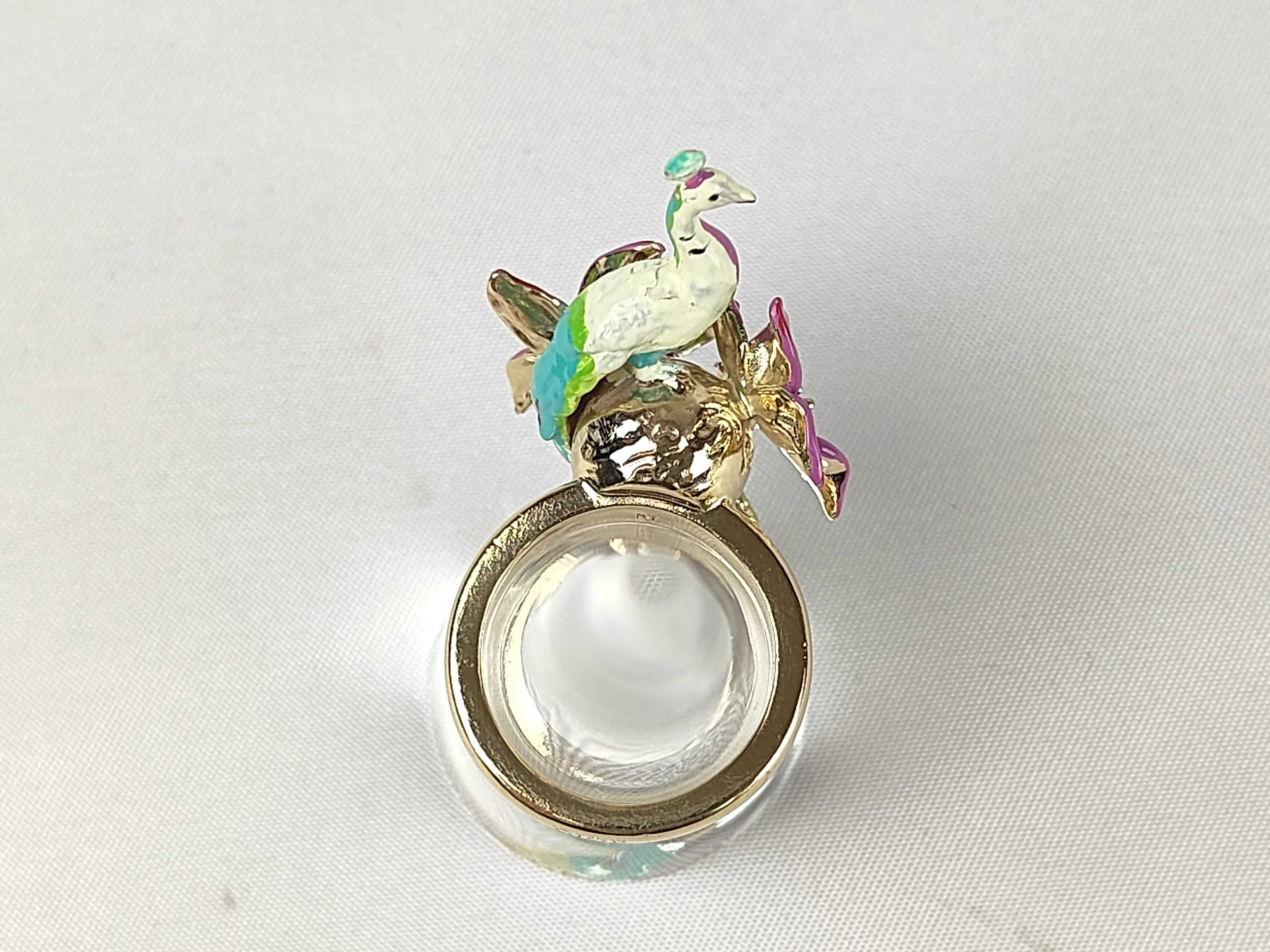 Bird/Flower Motif Ring, Size M — view 7