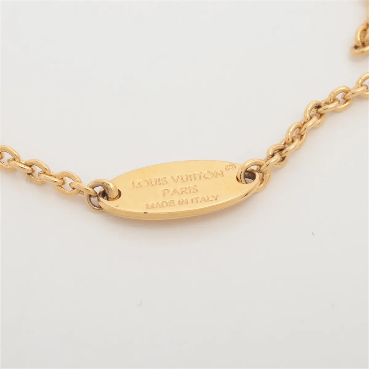 M00596 Collier LV Iconic VA2284 Necklace, GP x Rhinestone, Gold, — view 4