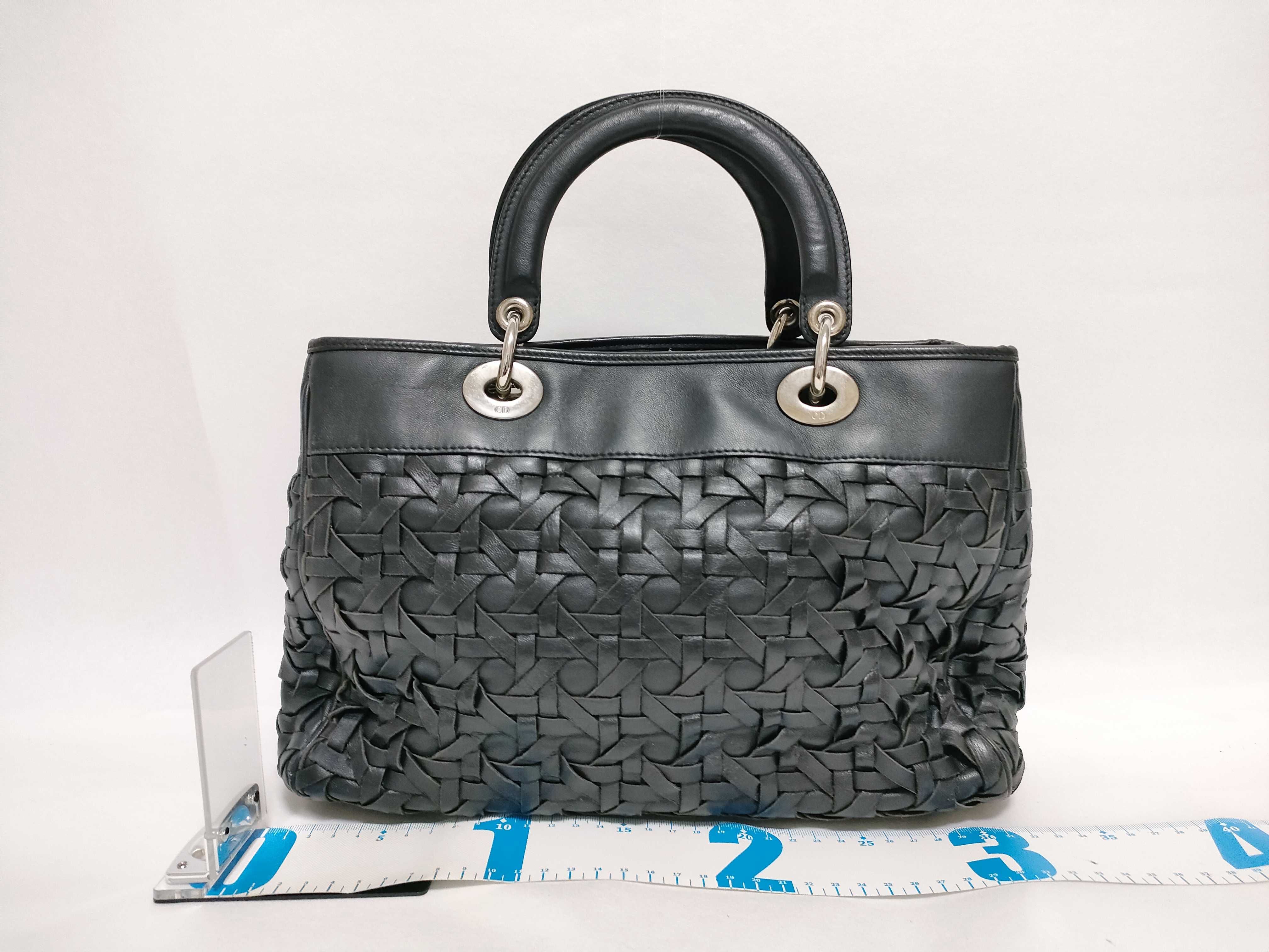 Diorissimo bag, leather, black, handbag — view 2