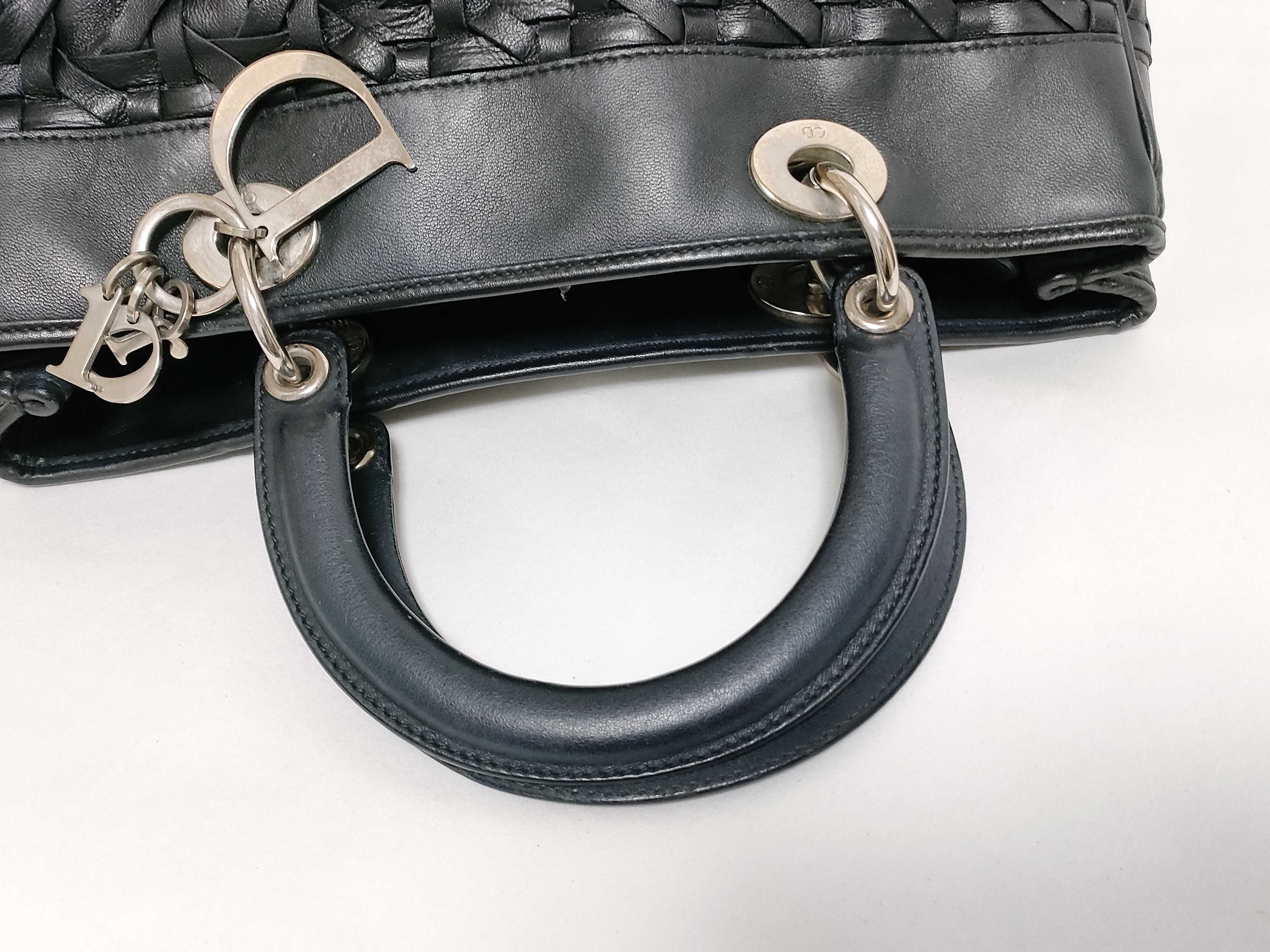 Diorissimo bag, leather, black, handbag — view 3