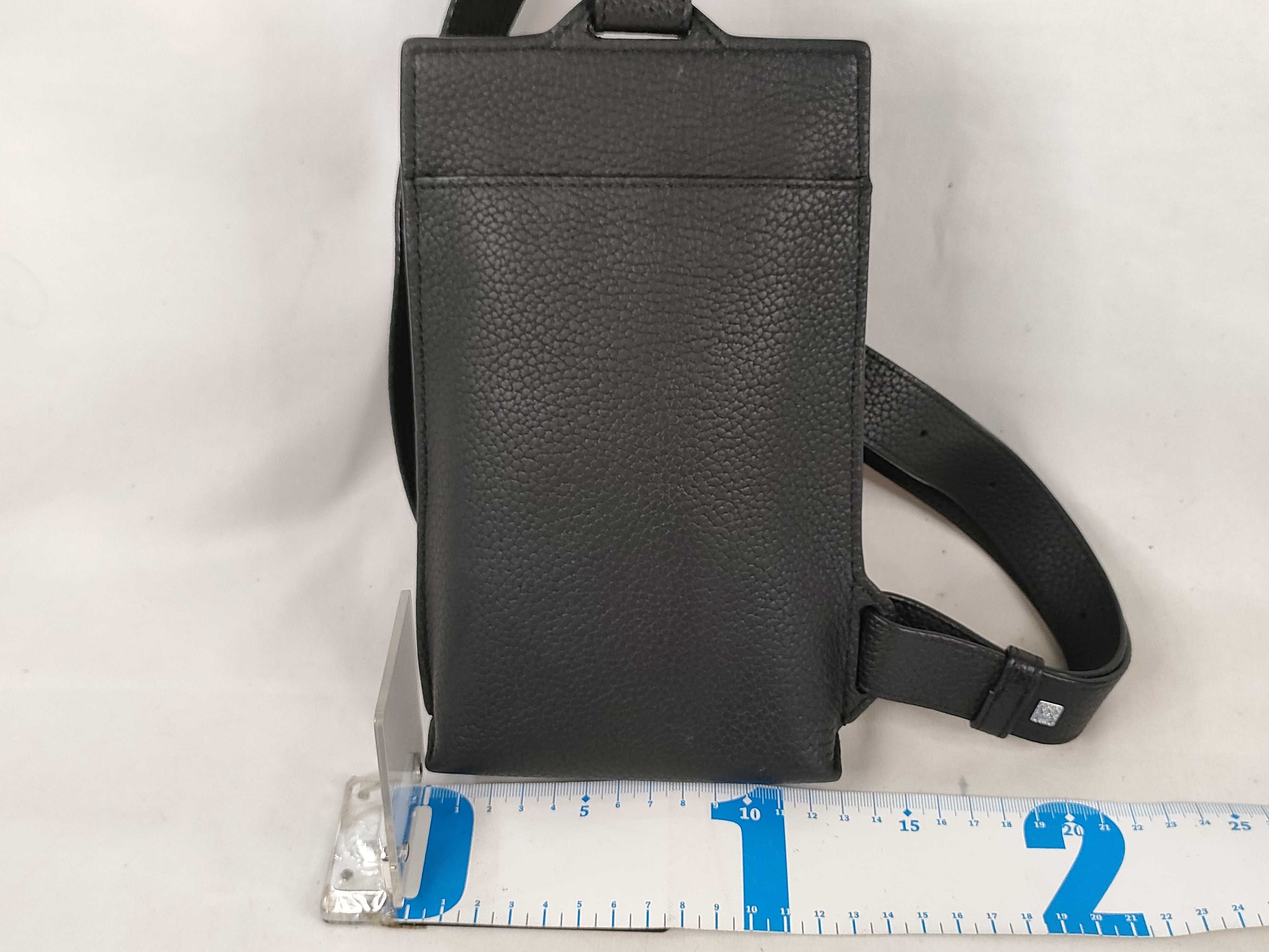 Anagram Vertical T-Pocket Body Bag, Black Shoulder Bag — view 2